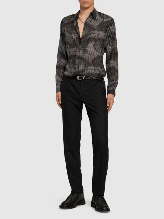 Dries Van Noten o1lsvrm0425 Silk Shirt in Multicolor Size US XL / EU 56 / 4 - 2 Thumbnail