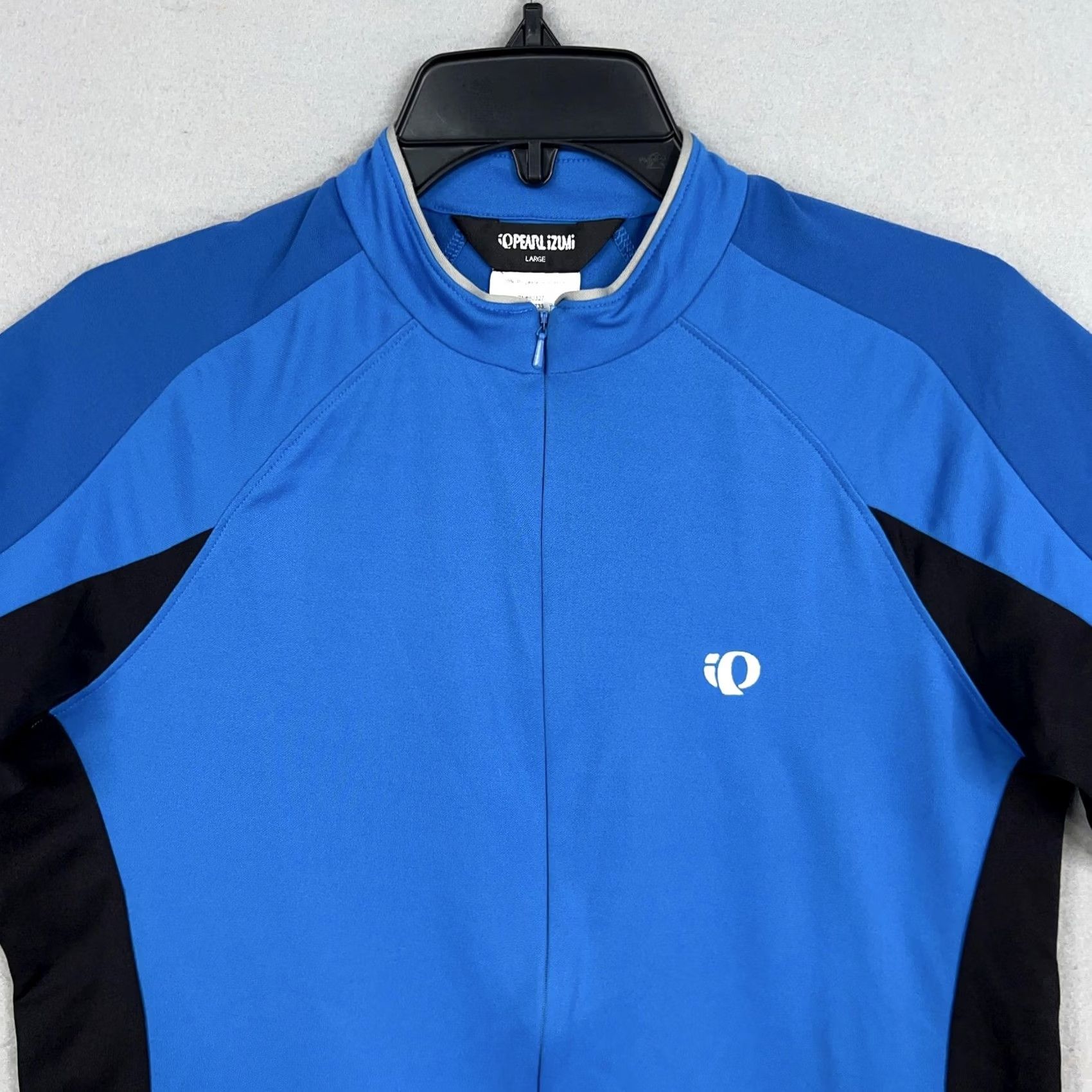 PEARL iZUMi Pearl Izumi Cycling Jersey Mens Large Blue Black Short Sleeve Bike Shirt Pocket Size US L / EU 52-54 / 3 - 2 Thumbnail
