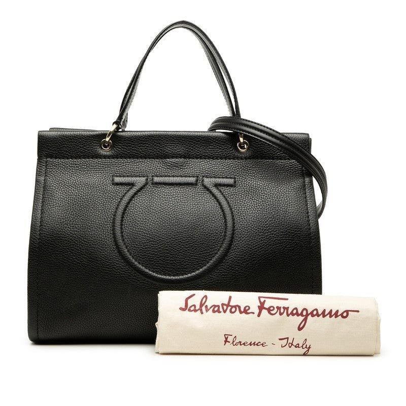 Salvatore Ferragamo Salvatore Ferragamo Gancini Handbag Black Size ONE SIZE - 3 Thumbnail