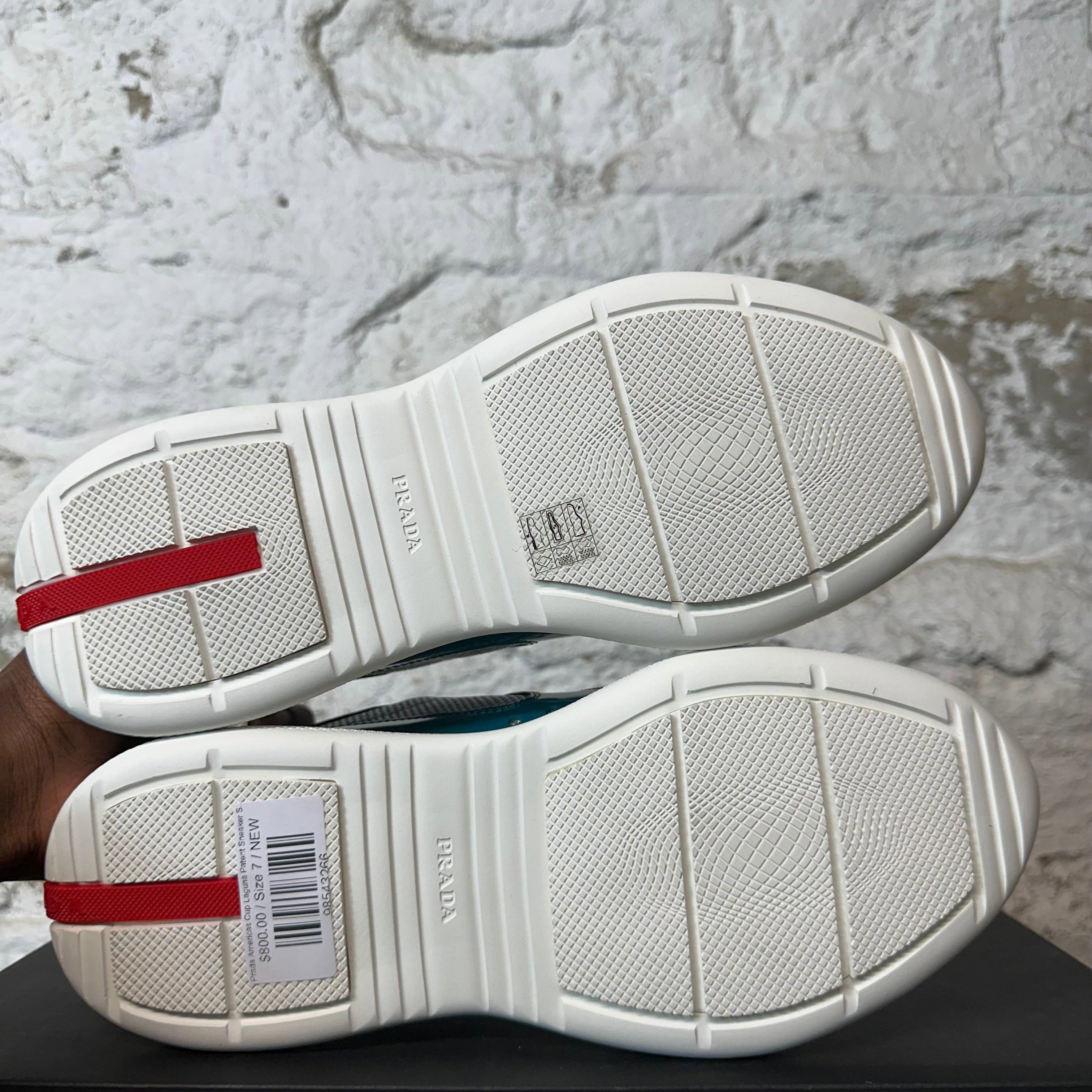 Prada Prada Americas Cup Laguna Patent Sneaker Size 7 NEW Size US 7 / EU 40 - 6 Thumbnail