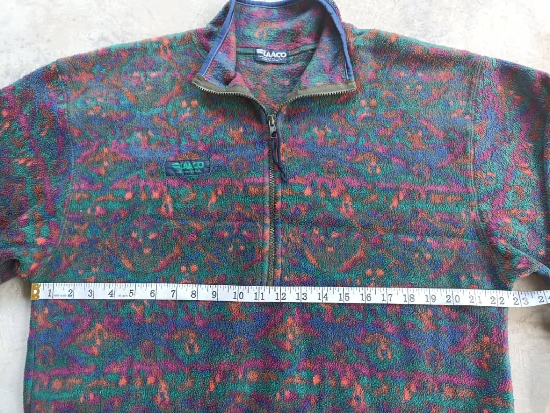 Japanese Brand × Vintage Vintage LAACO Sweatshirt Fleece Half zip Size US L / EU 52-54 / 3 - 11 Thumbnail