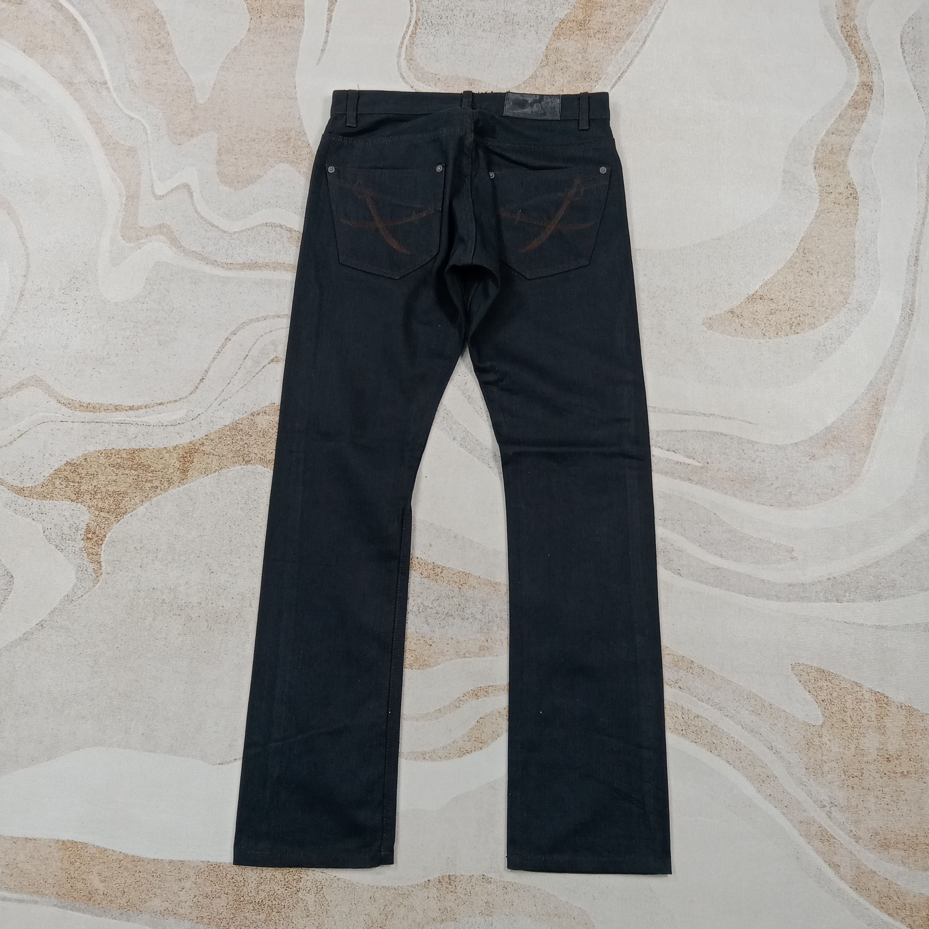 Japanese Brand Abordage by Hiromu Takahara Japan Punk Denim Pants C280N6 Size US 31 - 1 Thumbnail