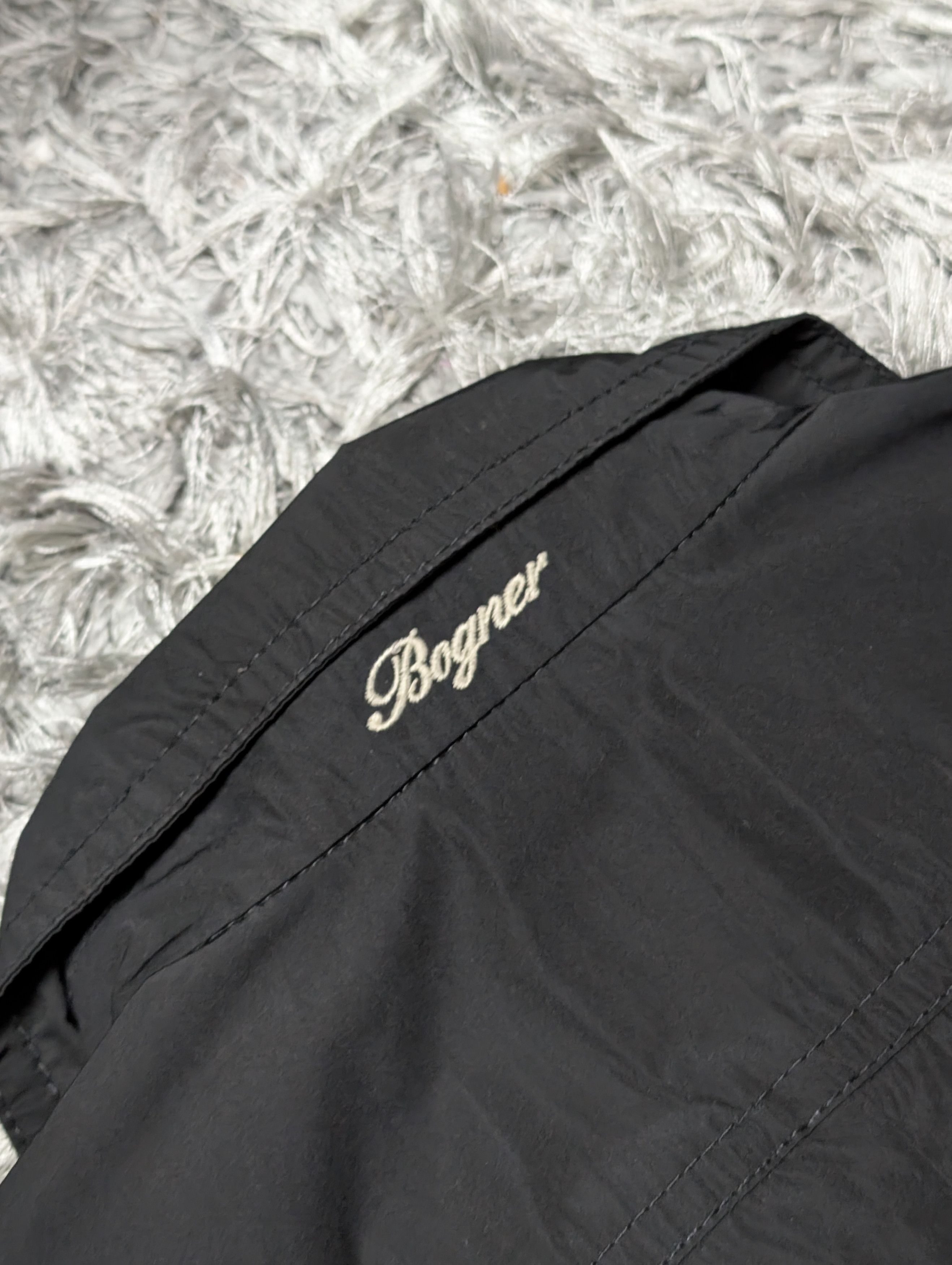 Bogner Bogner Black Solid Light Trench Coat Mid Length Jacket Size XL / US 12-14 / IT 48-50 - 8 Thumbnail