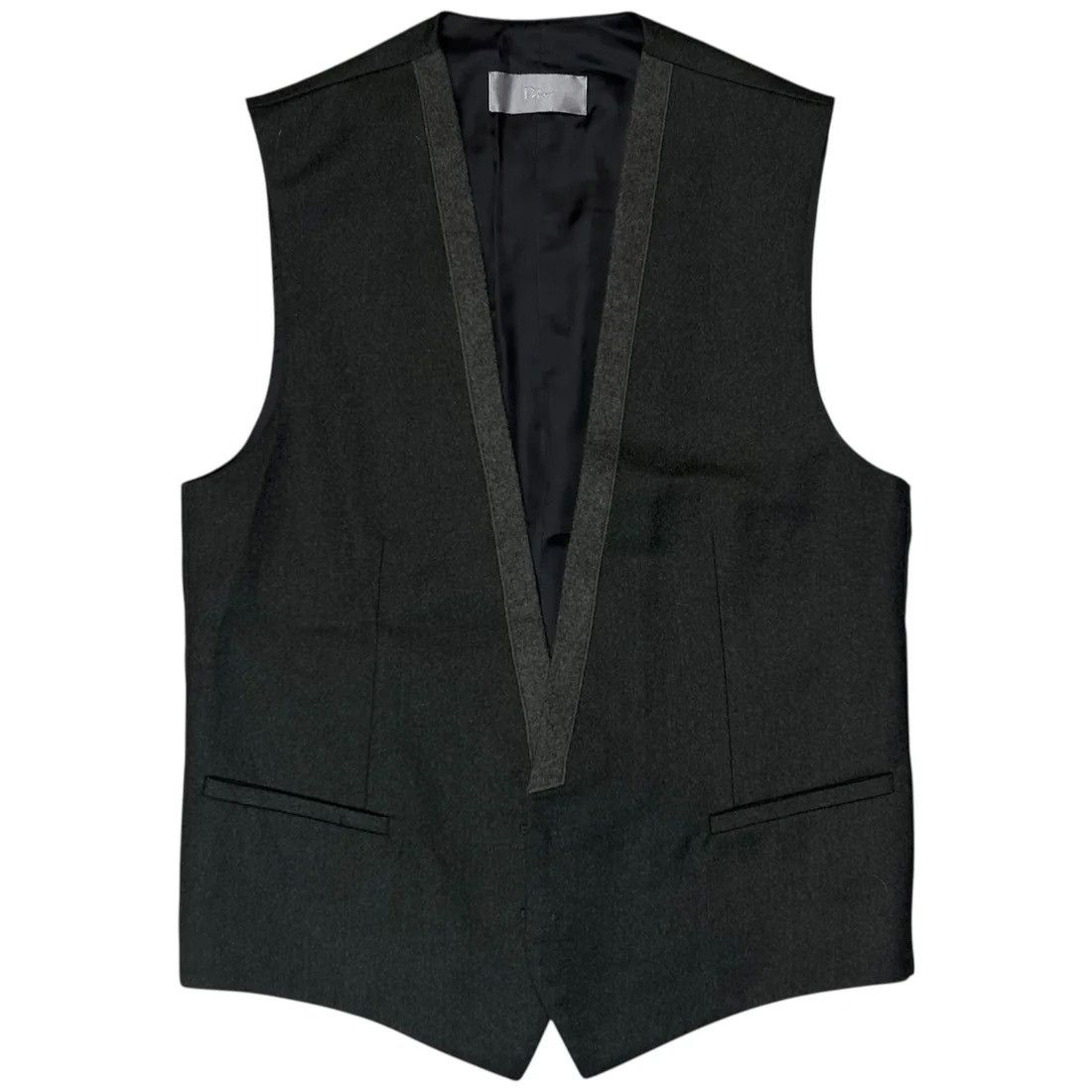 Dior Dior Homme Contrasted Brushed Cashmere Waistcoat - AW12 Size US S / EU 44-46 / 1 - 1 Thumbnail