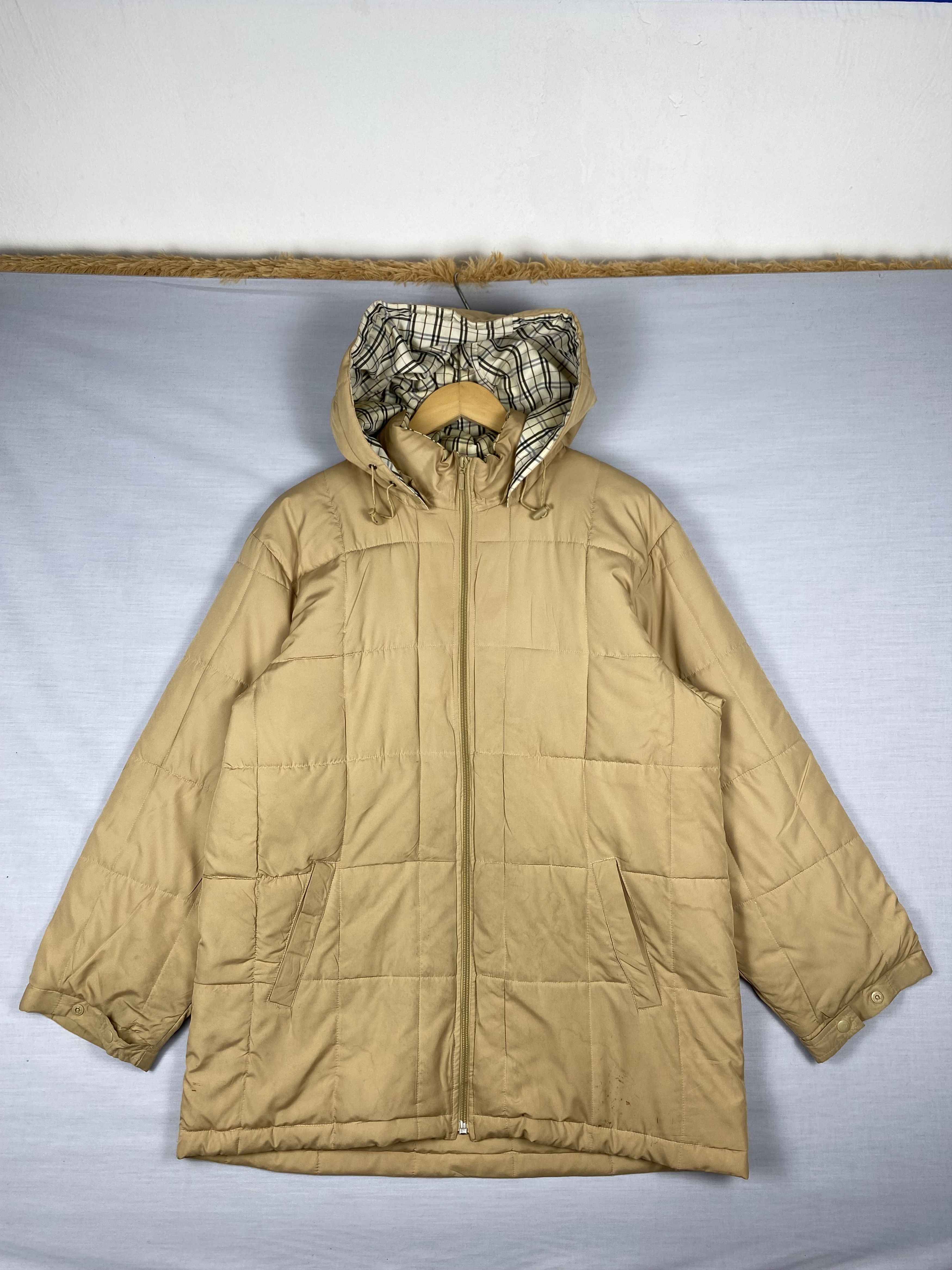 Japanese Brand Vintage Jeanjaure Quilted Lining Hoodie Puffer Jacket Size US L / EU 52-54 / 3 - 1 Thumbnail