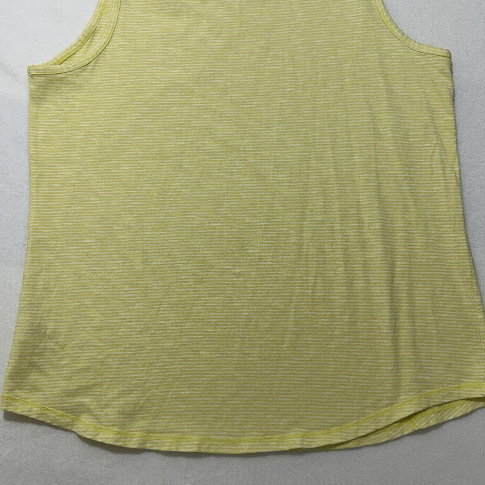 Other Talbots Hello Saturday Large Yellow Stripe Pullover Tank Top Size L / US 10 / IT 46 - 12 Thumbnail