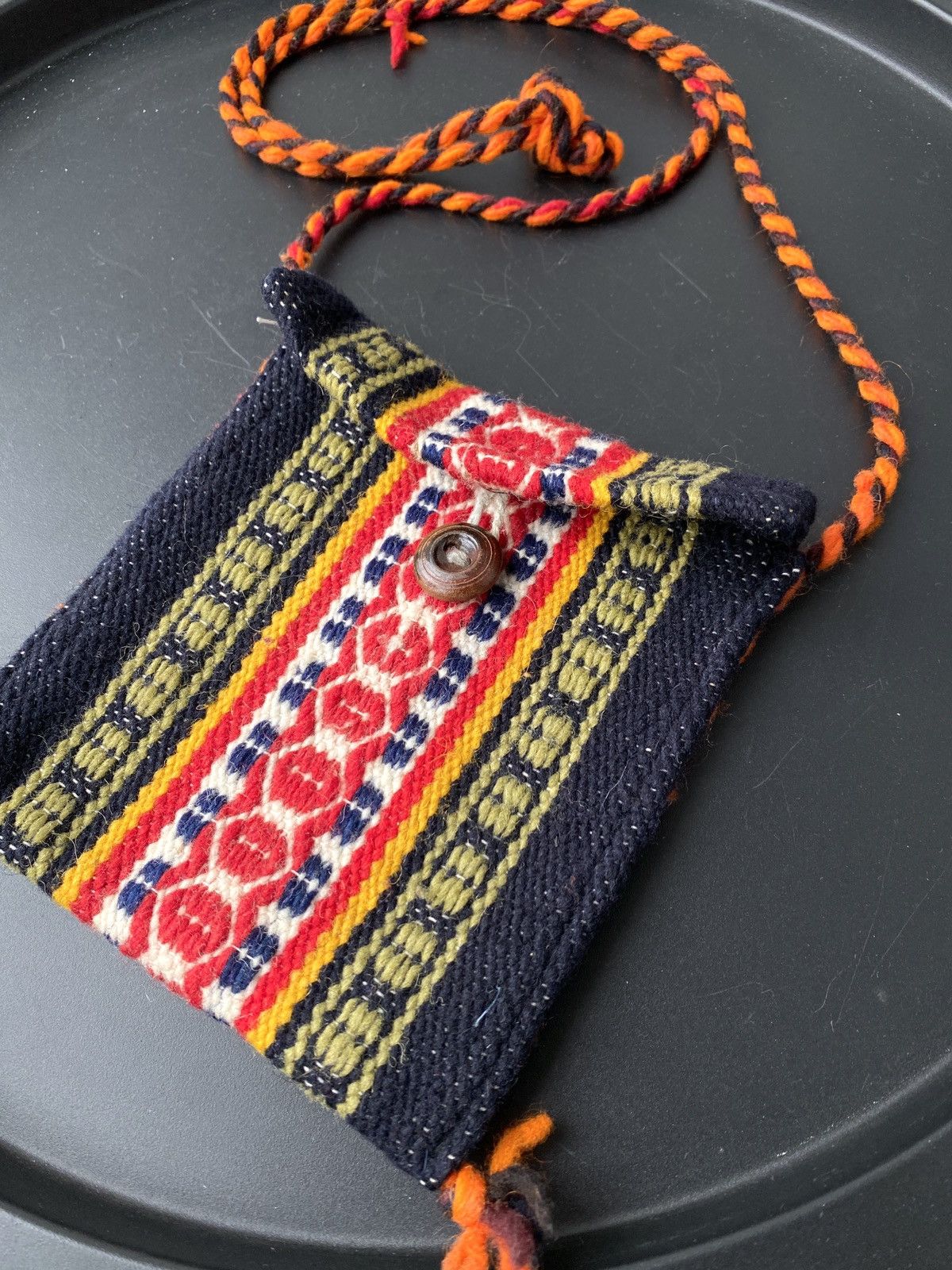 Vintage Vintage Custom Wool Knit Navajo Crossbody Bag Size ONE SIZE - 2 Thumbnail