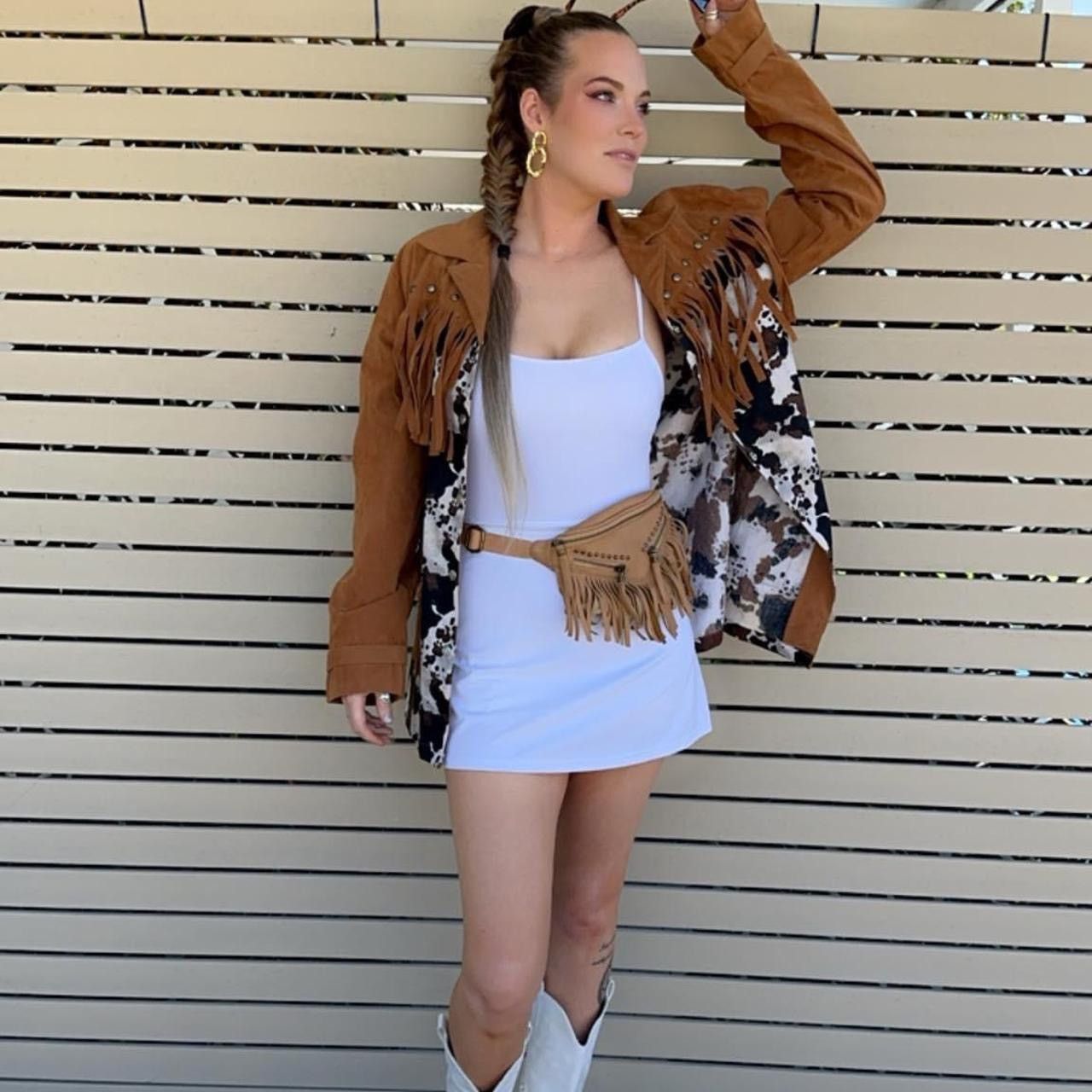 Vintage Faux cowhide jacket Size XL / US 12-14 / IT 48-50 - 2 Thumbnail