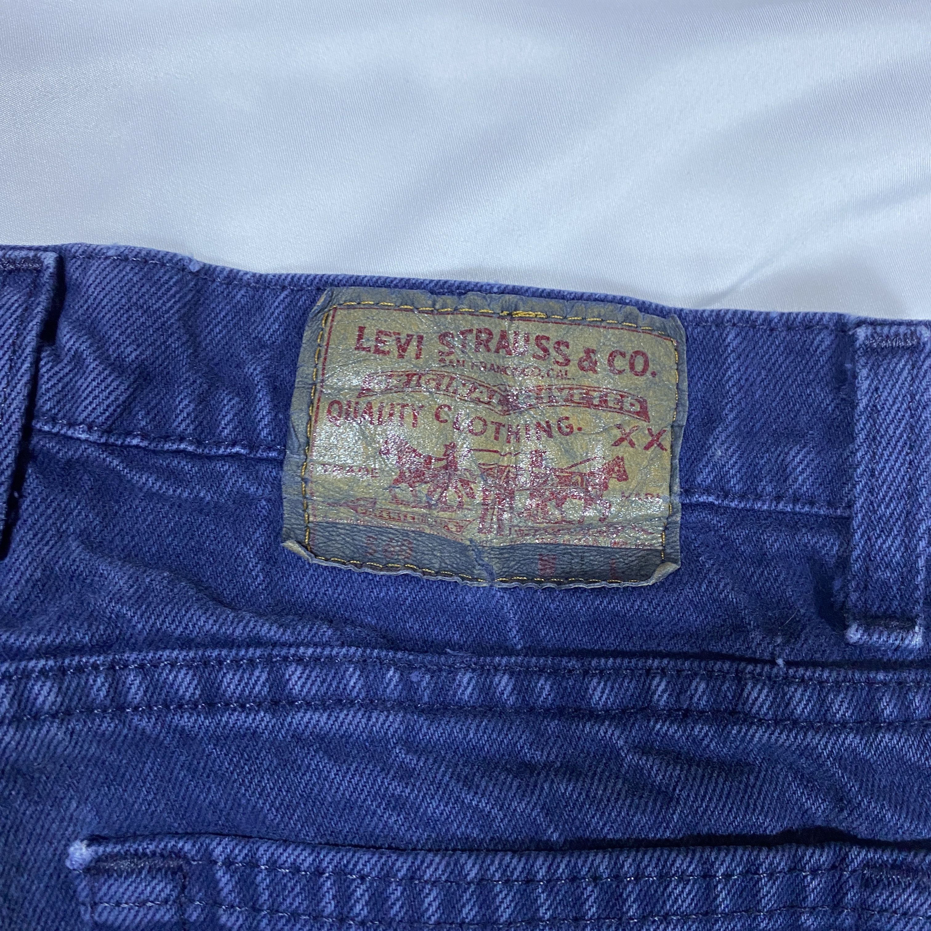 Levi's Levi’s 90s Garment Dyed 550 XX Relaxed Taper Jeans 31×32 Size US 31 - 5 Thumbnail