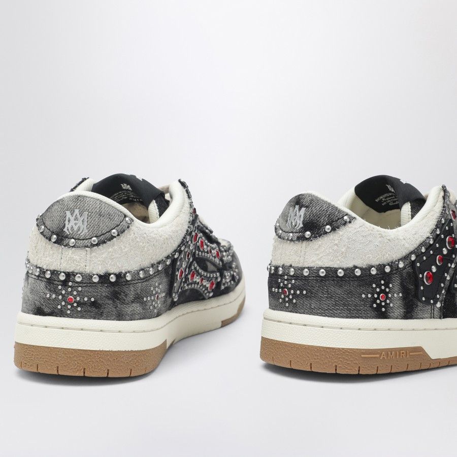 Amiri o1d2blof0226 Skelton Low-Top Sneakers in Black Size US 11 / EU 44 - 5 Thumbnail