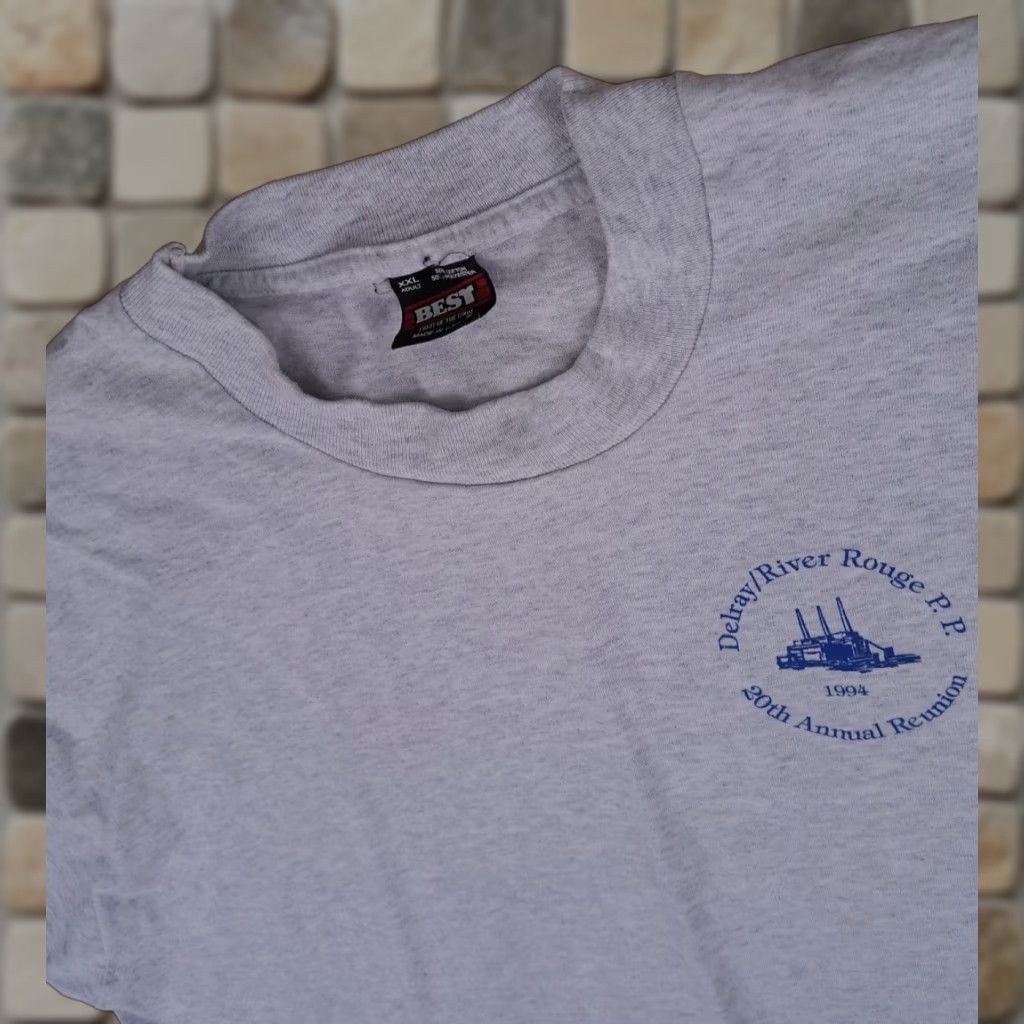 Vintage VINTAGE Delray/River Rouge Power Plant Single Stitch T-Shirt USA Made 2XL 1994 Size US XXL / EU 58 / 5 - 1 Thumbnail