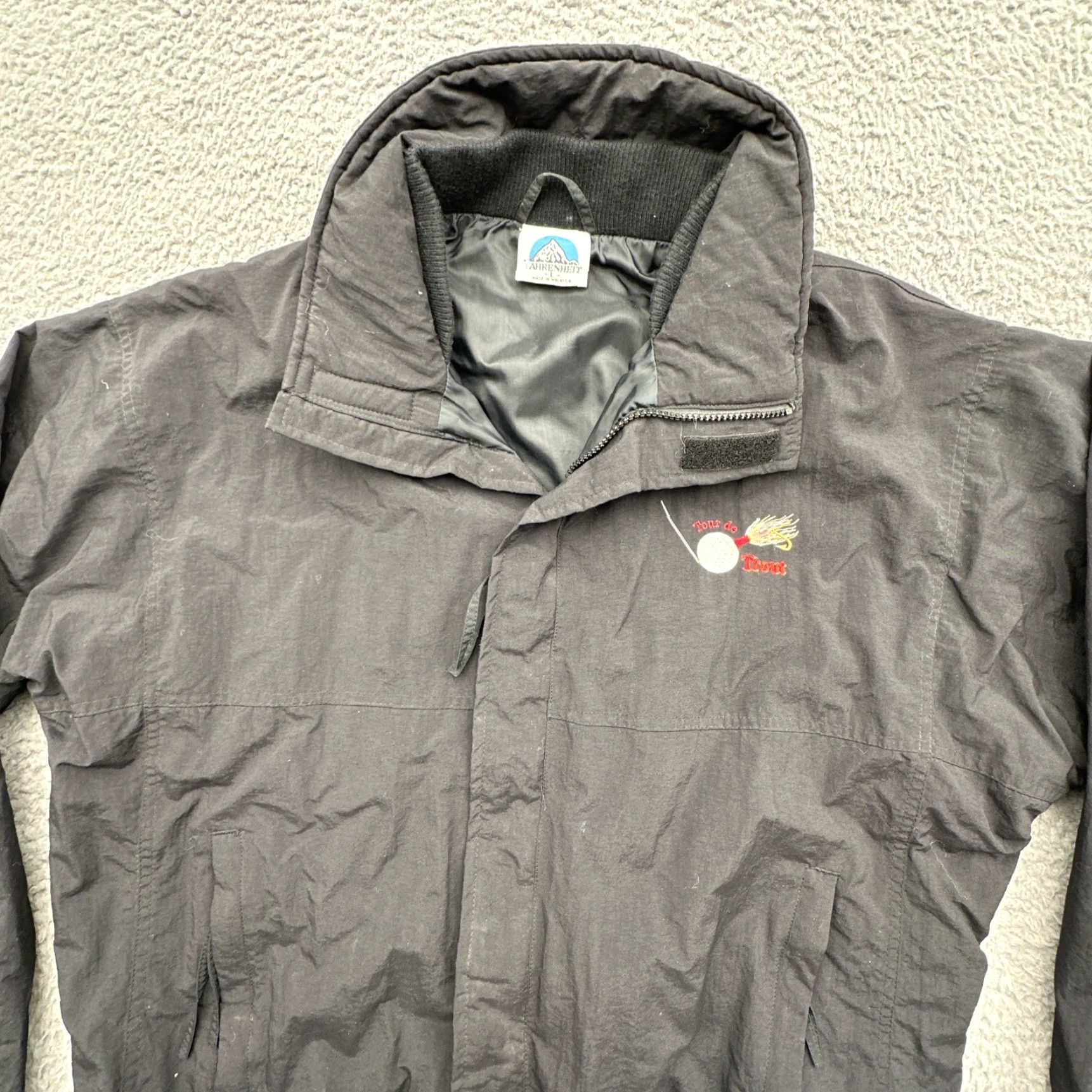 Vintage VINTAGE Fahrenheit Windbreaker Jacket 90s Black XL Men Shirt? Size US XL / EU 56 / 4 - 3 Thumbnail