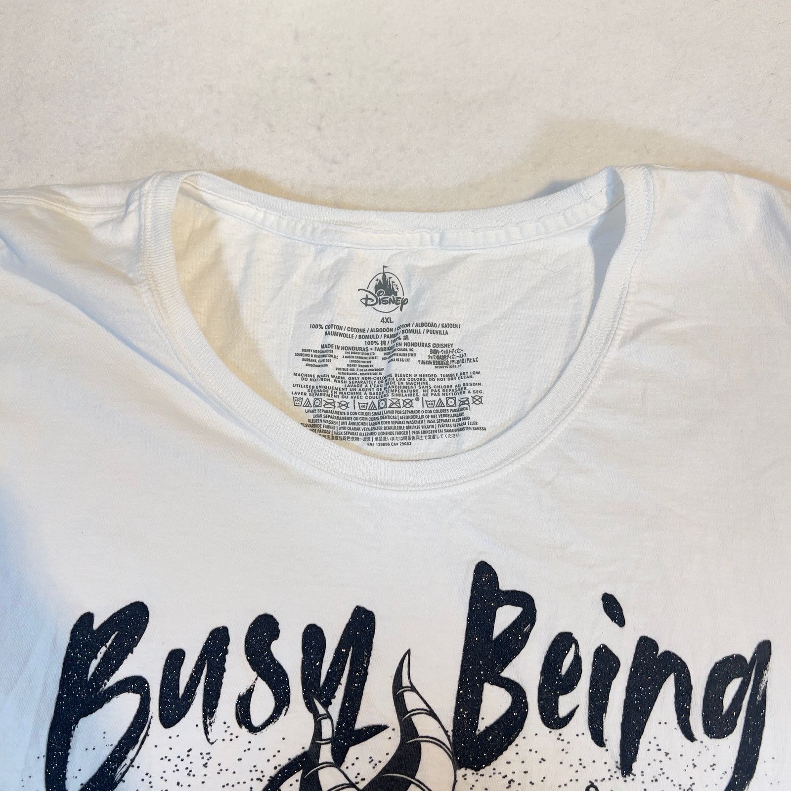 Disney Disney T-Shirt Womans 4XL Purple / Black "Busy Being Bad" Size 4XL / US 24-26 - 4 Thumbnail
