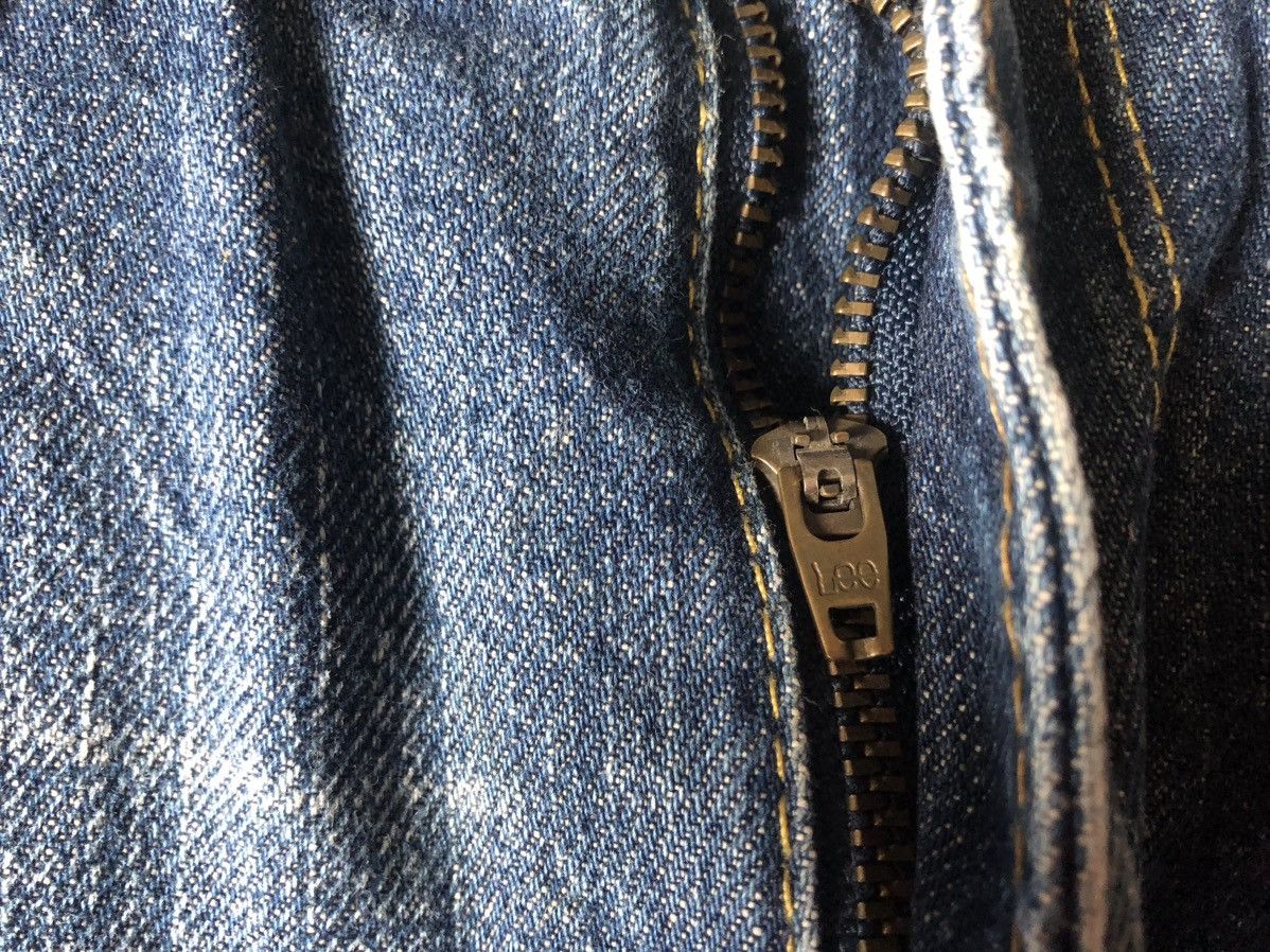 Jean Baggy Jeans Vintage Lee Rider half Selvedge Jeans Size US 32 / EU 48 - 5 Thumbnail
