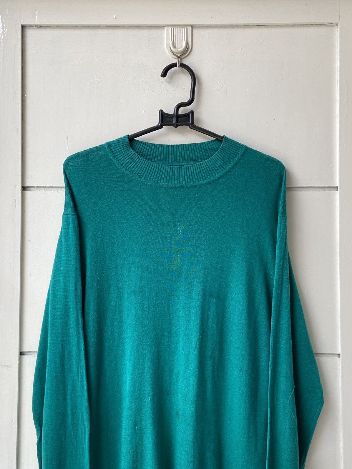 Band Tees × Designer × Japanese Brand BJORK Green Knit Sweater Size US XS / EU 42 / 0 - 2 Thumbnail