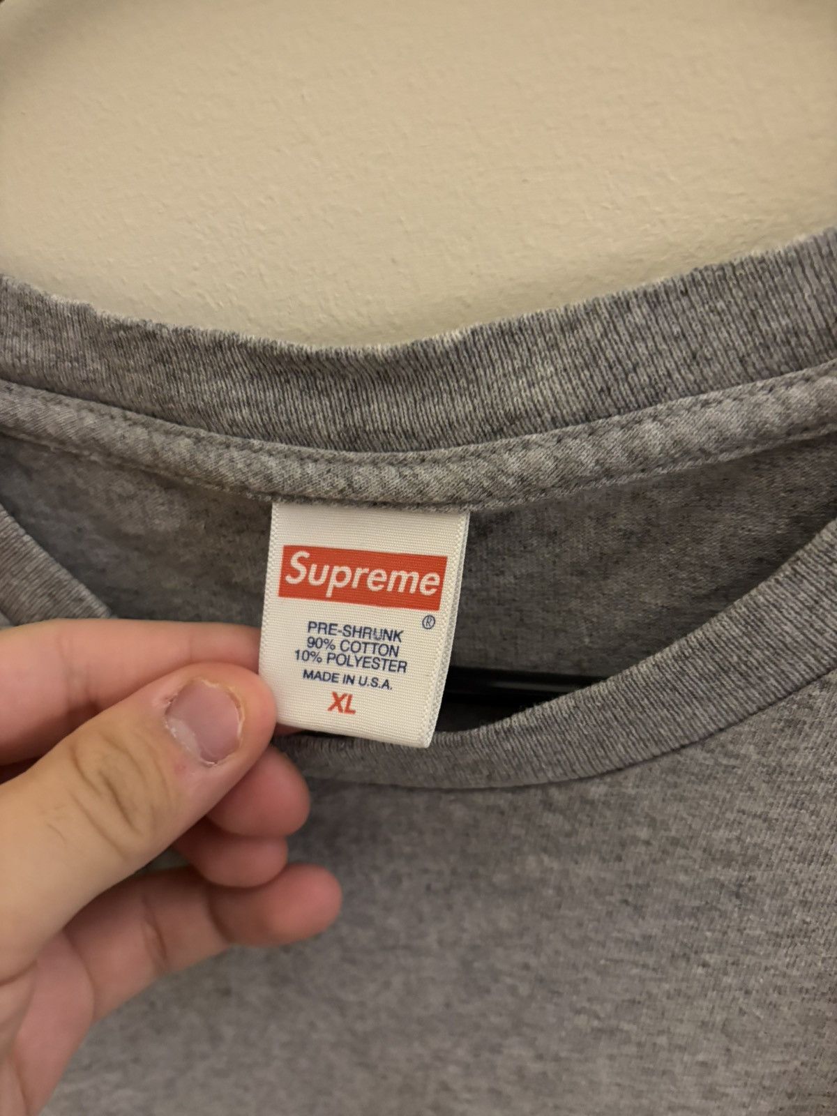 Supreme Supreme SS17 Fuck Off Tee (Grey) Size US XL / EU 56 / 4 - 3 Thumbnail