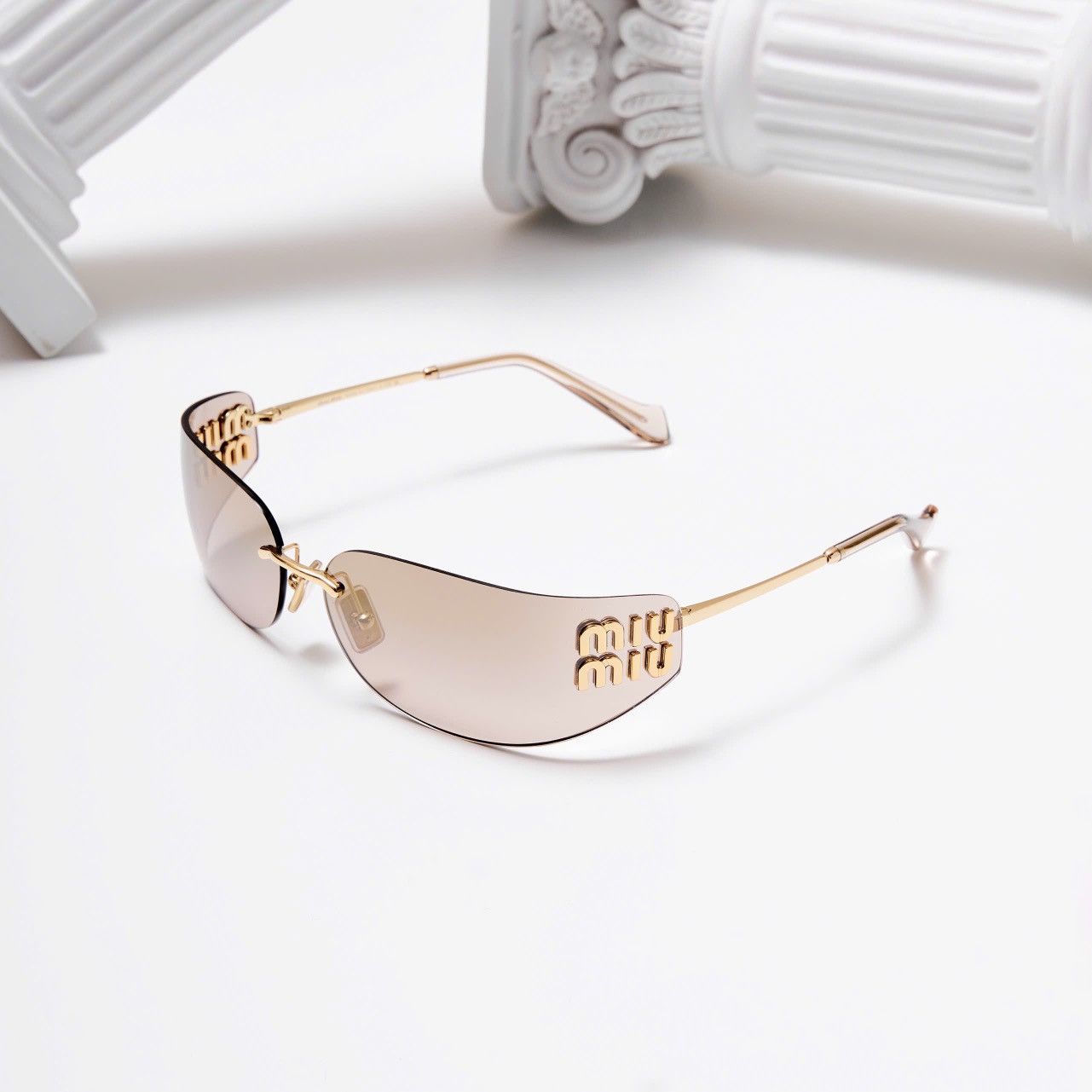 Miu Miu MIU MIU 0MU A51S 5AK20P SUNGLASSES Size ONE SIZE - 1 Thumbnail