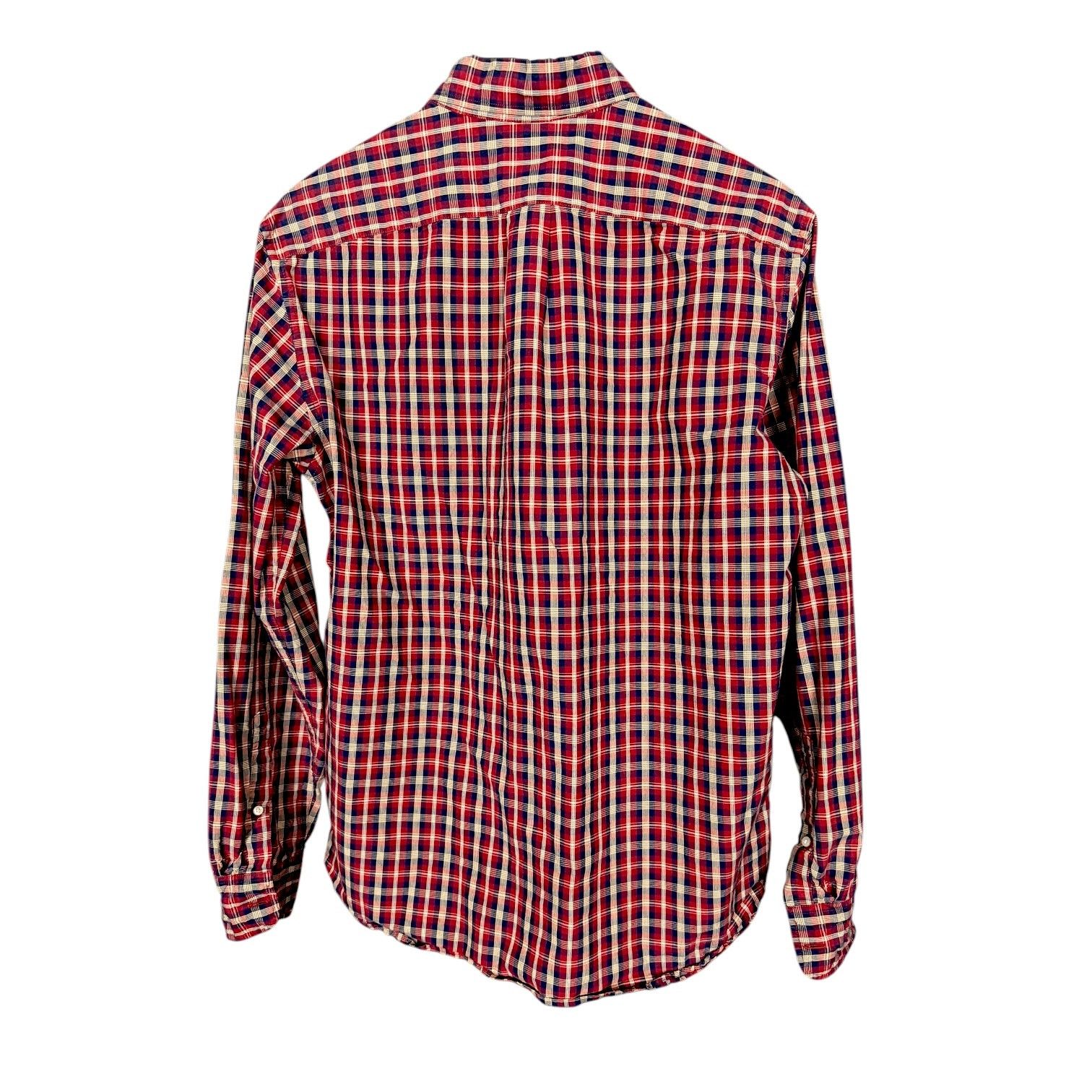 J.Crew J.Crew Red Plaid Slim Fit Men's Button-Down Shirt Office - M Size US M / EU 48-50 / 2 - 6 Thumbnail