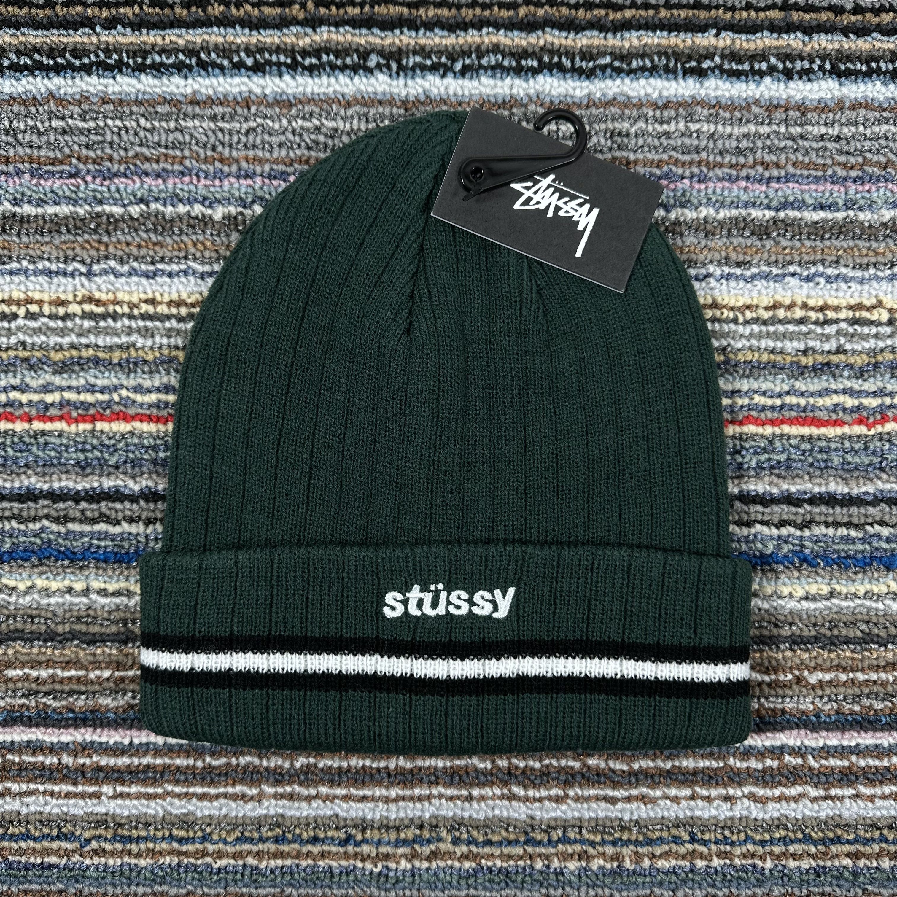 Stussy Stussy Crochet Checker Beanie Olive | Grailed