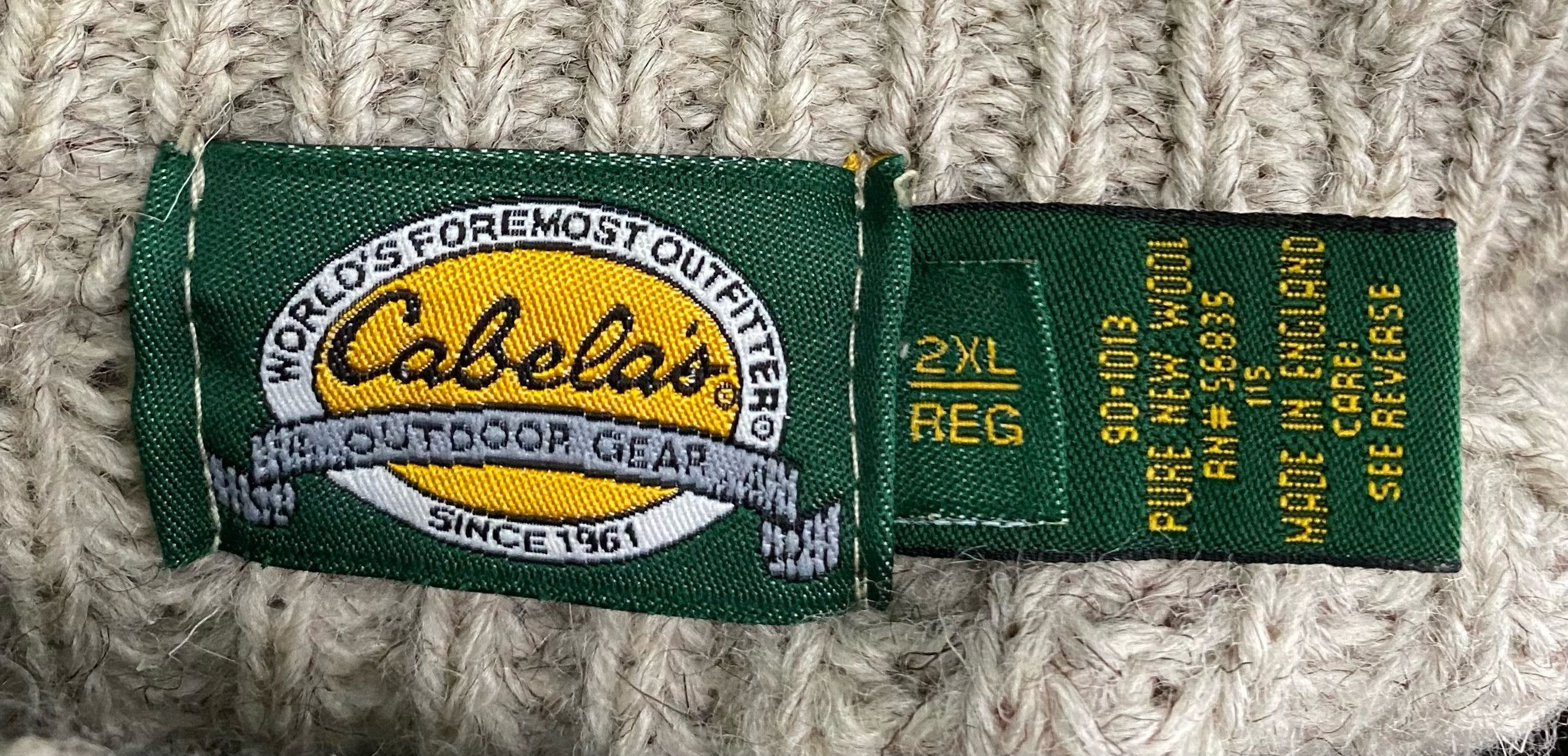 Cabelas 90’s Cabelas 100% Wool Suede Elbow Patches Sweater Men’s 2XL Size US XXL / EU 58 / 5 - 3 Thumbnail