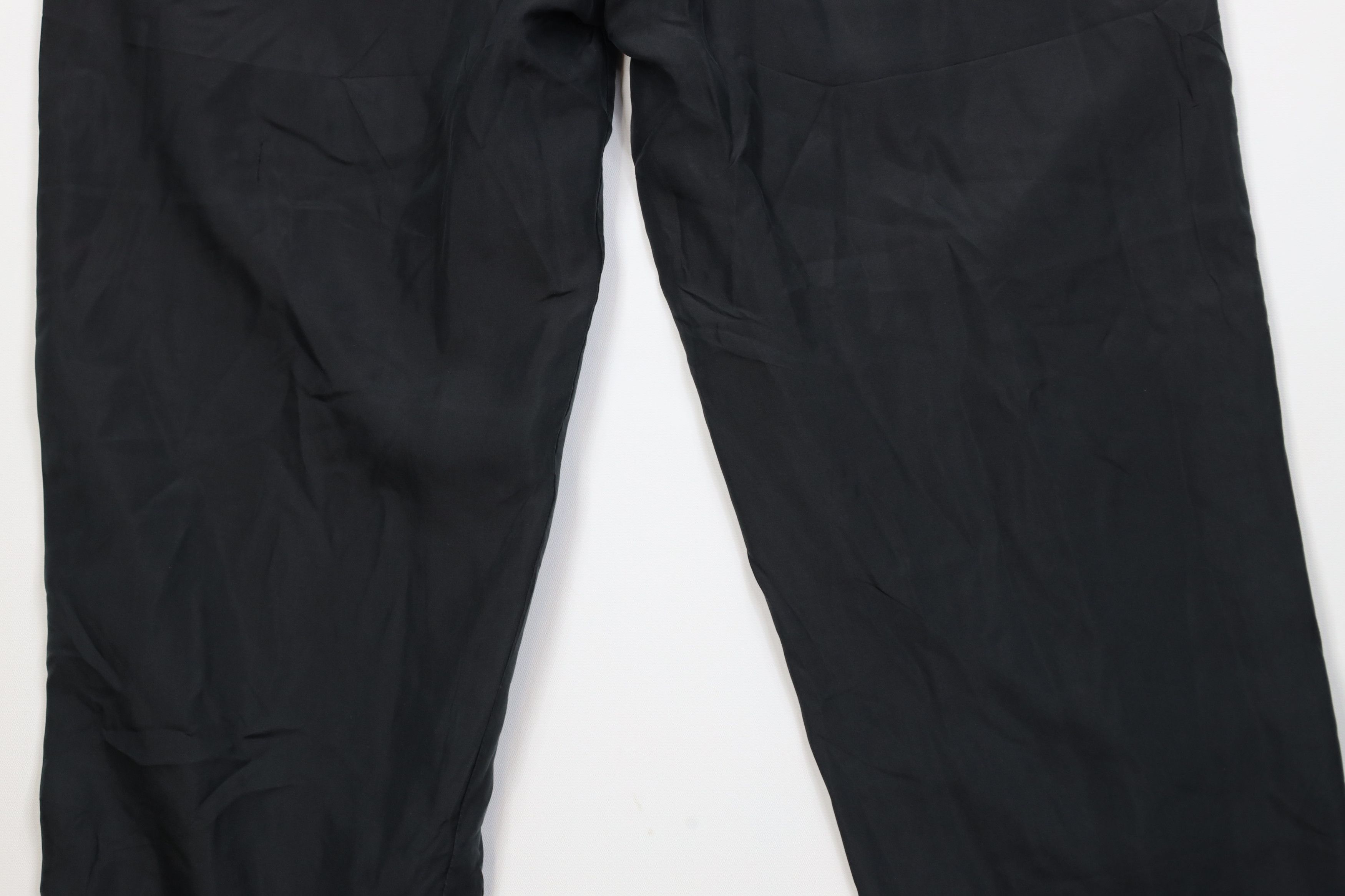 Vintage Vintage 90s Streetwear Blank Lightweight Silk Pants Black Size US 34 / EU 50 - 10 Thumbnail