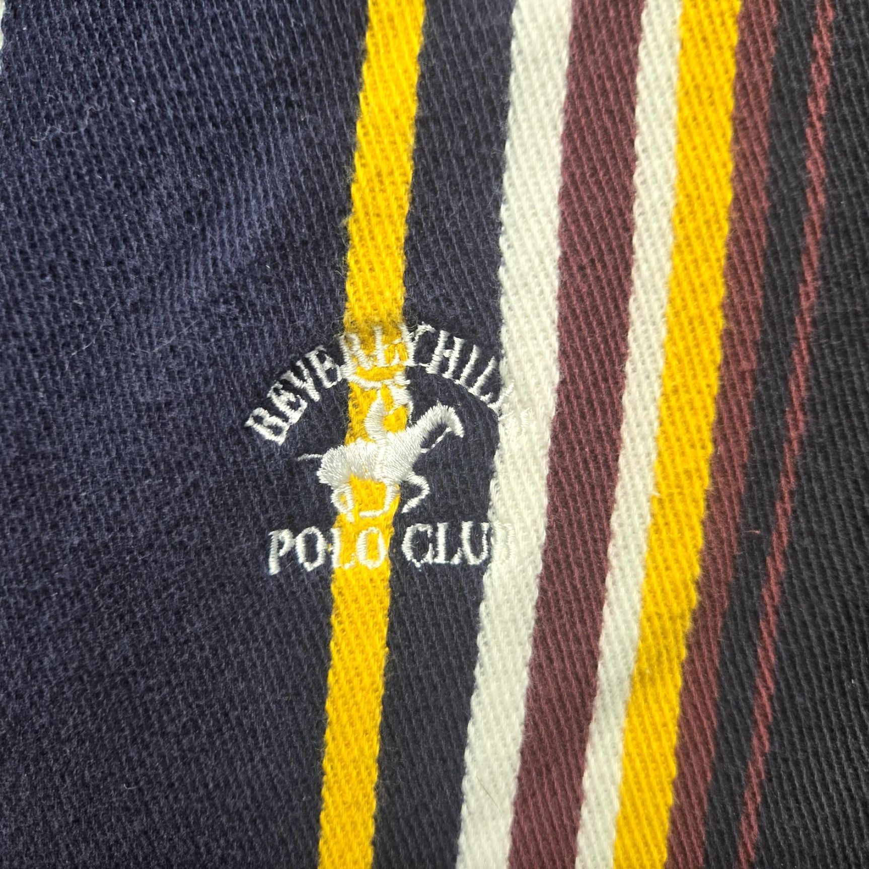 Beverly Hills Polo Club Beverly Hills Polo Club Shirt Polo Adult Men L Striped Multicolor 100% Cotton Golf Heavy Long Sleeve Size US L / EU 52-54 / 3 - 4 Thumbnail