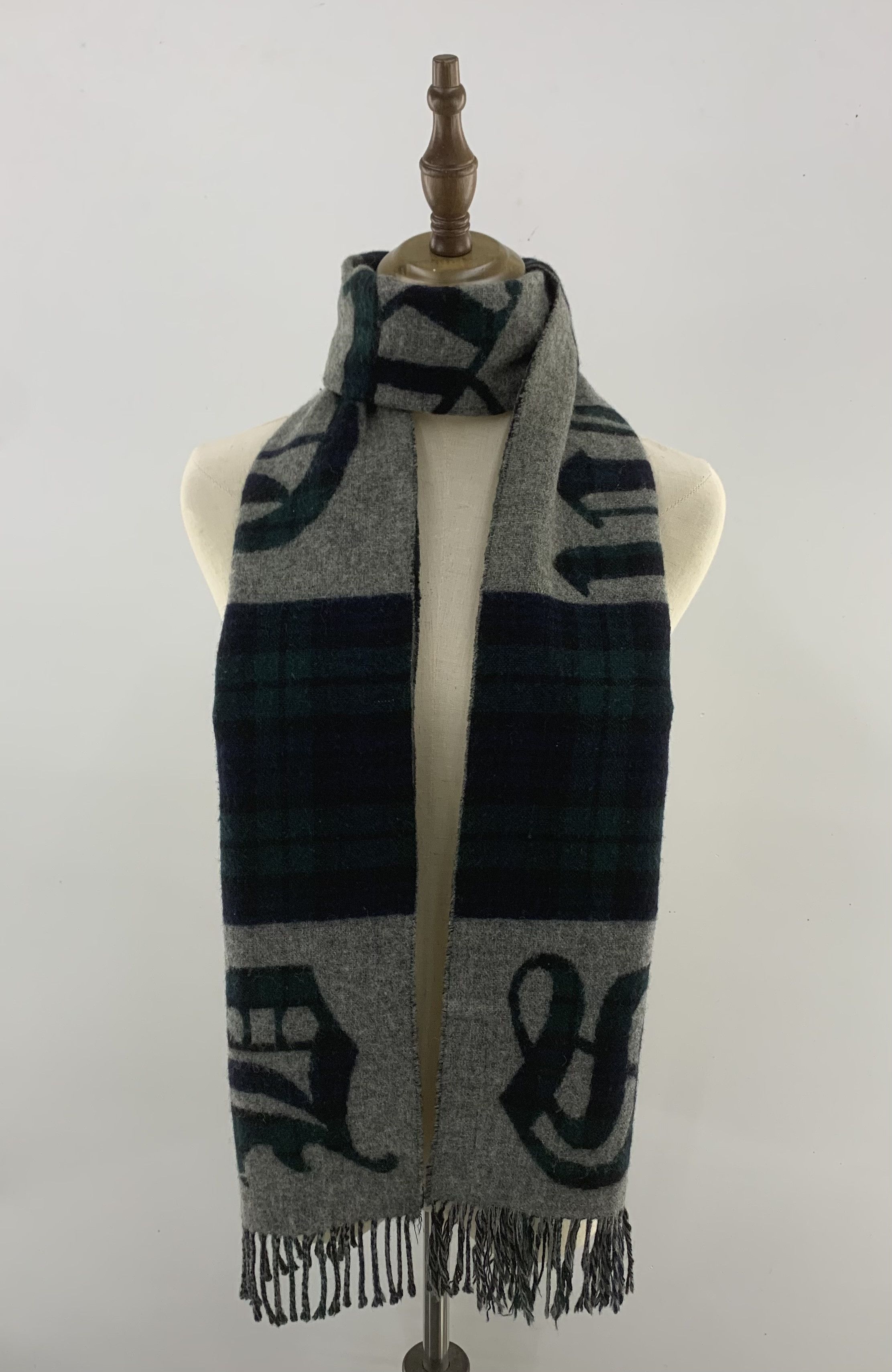 Vintage Glen Prince Scarf Wool Muffler Neck Wrap BL3025 Size ONE SIZE - 1 Thumbnail