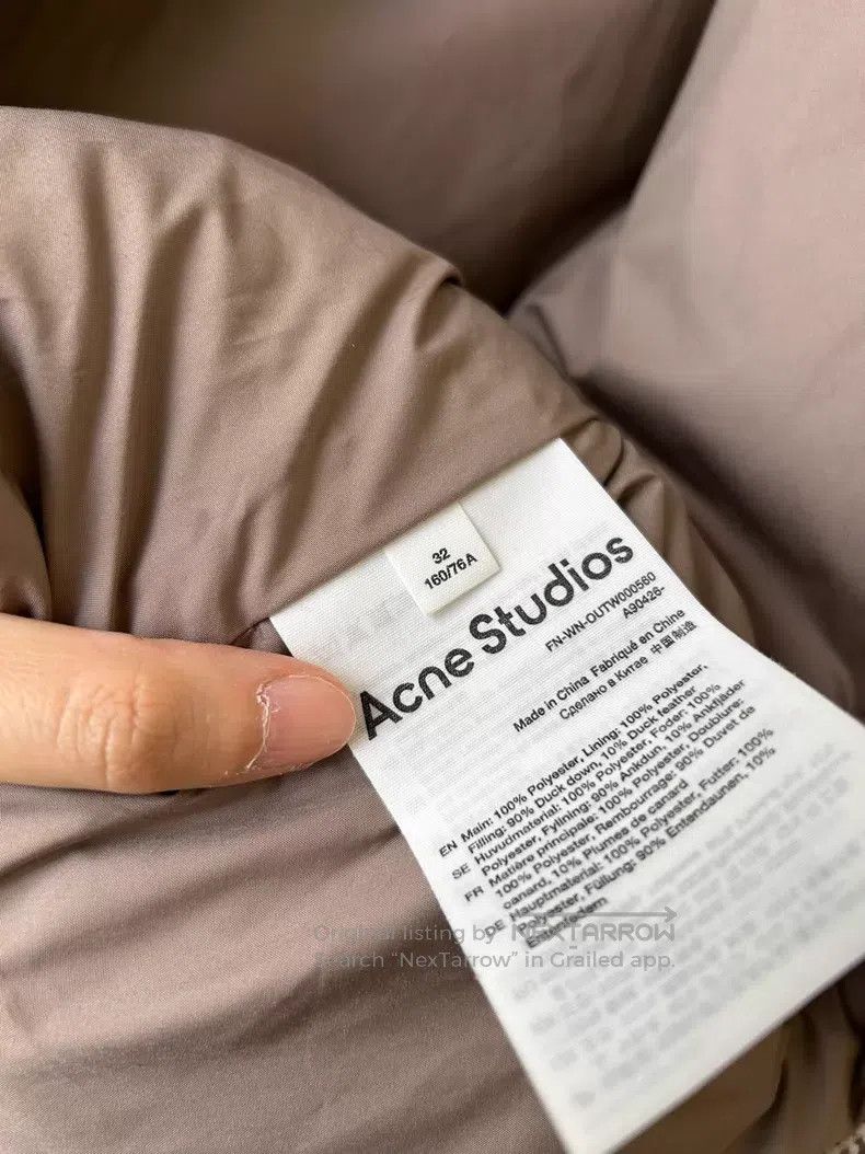 Acne Studios Acne Studios Short Duck Down Puffer Jacket, Cotton Coat Size 4XL / US 24-26 - 4 Thumbnail