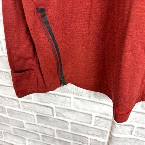 Nike NIKE Running Therma Sphere Element Burnt Orange Quarter Zip Pullover Mens XL Size US XL / EU 56 / 4 - 3 Thumbnail