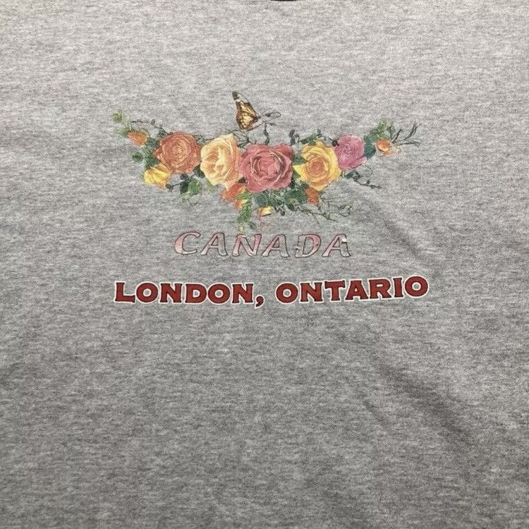 Vintage Vintage London Ontario Canada Flowers Graphic T Shirt Size US S / EU 44-46 / 1 - 2 Thumbnail