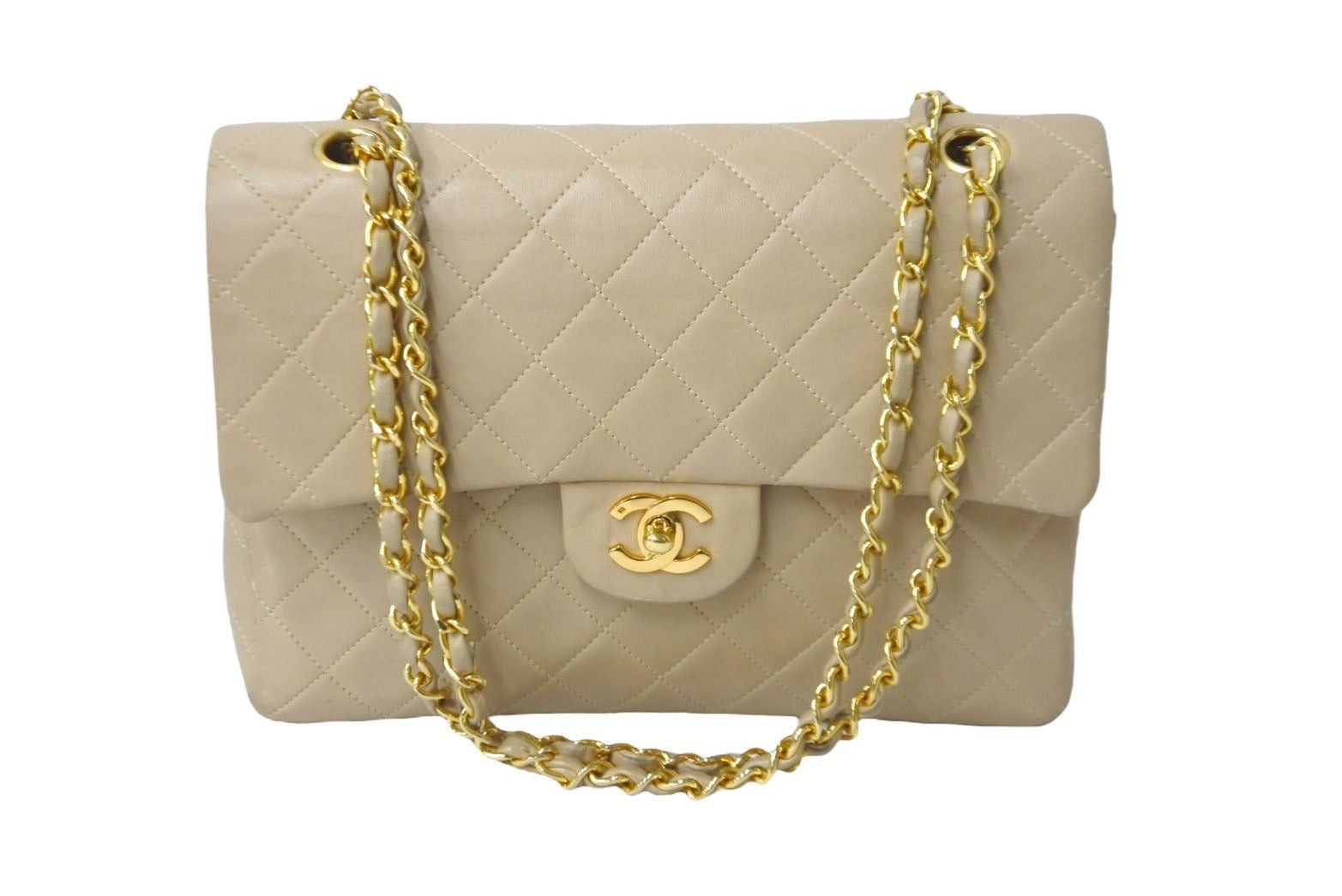 Chanel Matelasse Chain Shoulder Bag in Beige, Men's
