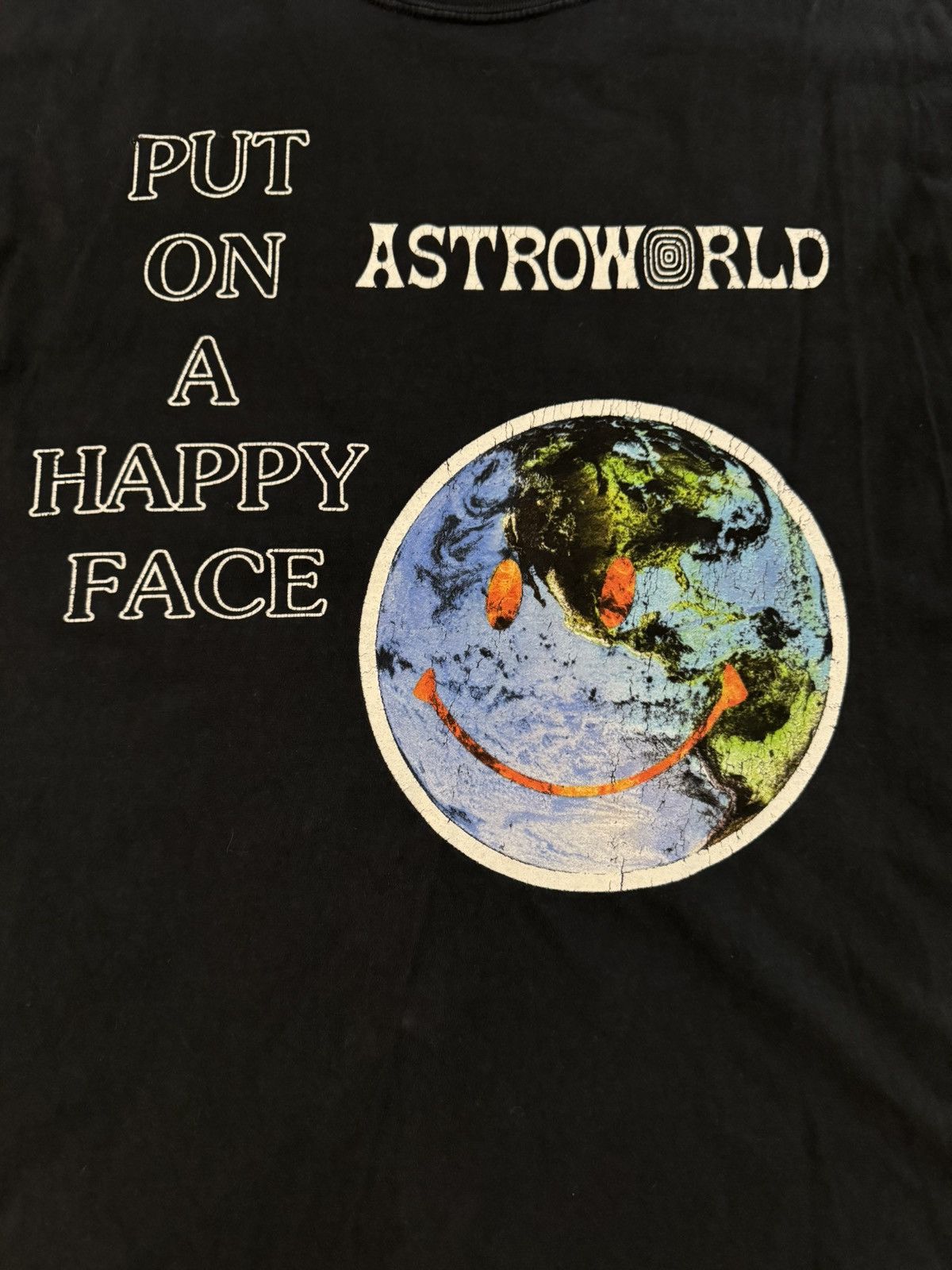 Rap Tees ASTROWORLD HAPPY FACE TEE Size US XL / EU 56 / 4 - 2 Thumbnail