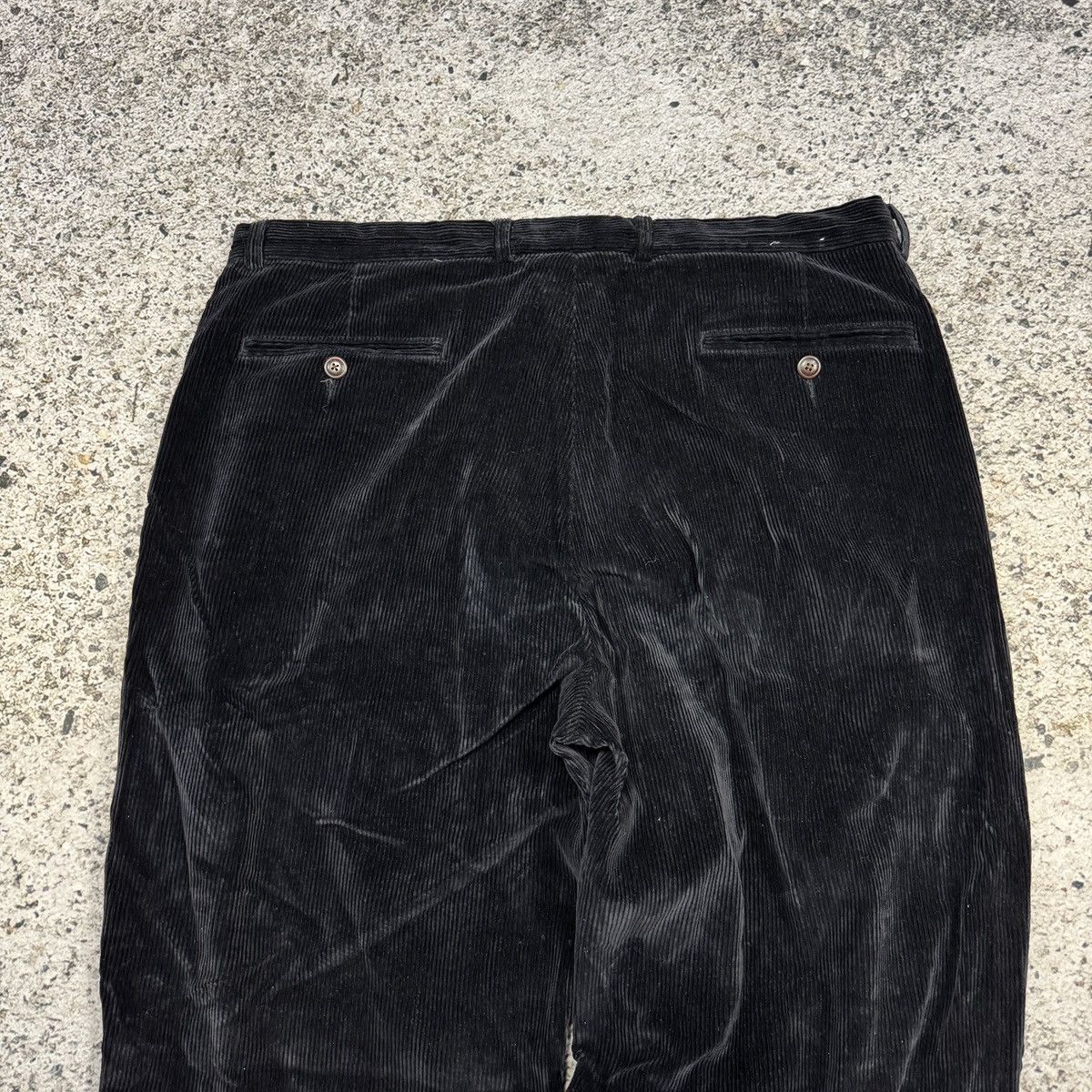 Vintage 90s Nautica Baggy Black Corduroy Pants ERD RRL Bode Grunge Size US 42 / EU 58 - 9 Thumbnail