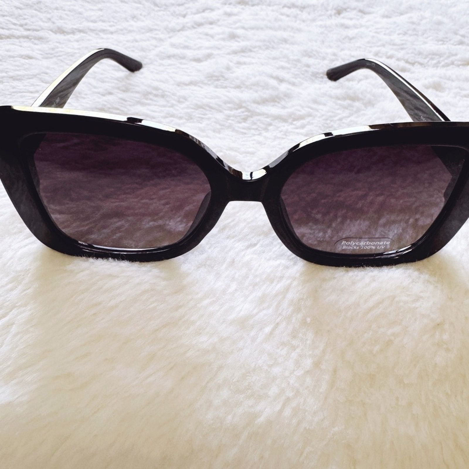 Other Eva Gloss Black Square-Framed Sunglasses Size ONE SIZE - 4 Thumbnail