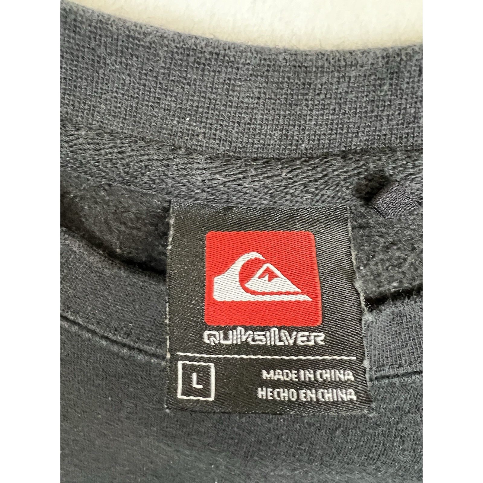 Quiksilver Vintage Quiksilver Black Crewneck Sweatshirt Size Laege Y2K Size US XL / EU 56 / 4 - 6 Thumbnail