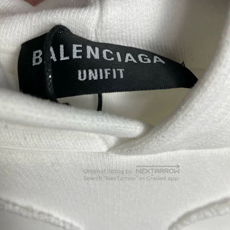 Balenciaga Balenciaga White oversized double-layered sweatshirt Size US XXS / EU 40 - 3 Thumbnail