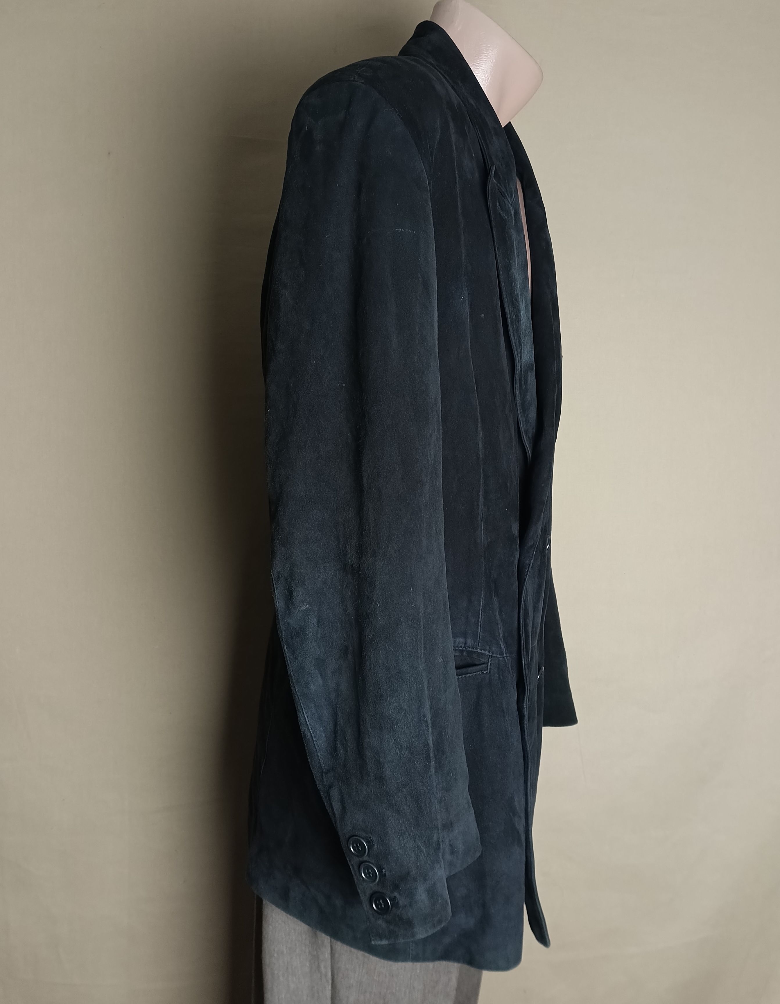 Other Giorgio's Palm Beach Suede Leather Navy Men Jacket Size IT52 Size US L / EU 52-54 / 3 - 5 Thumbnail