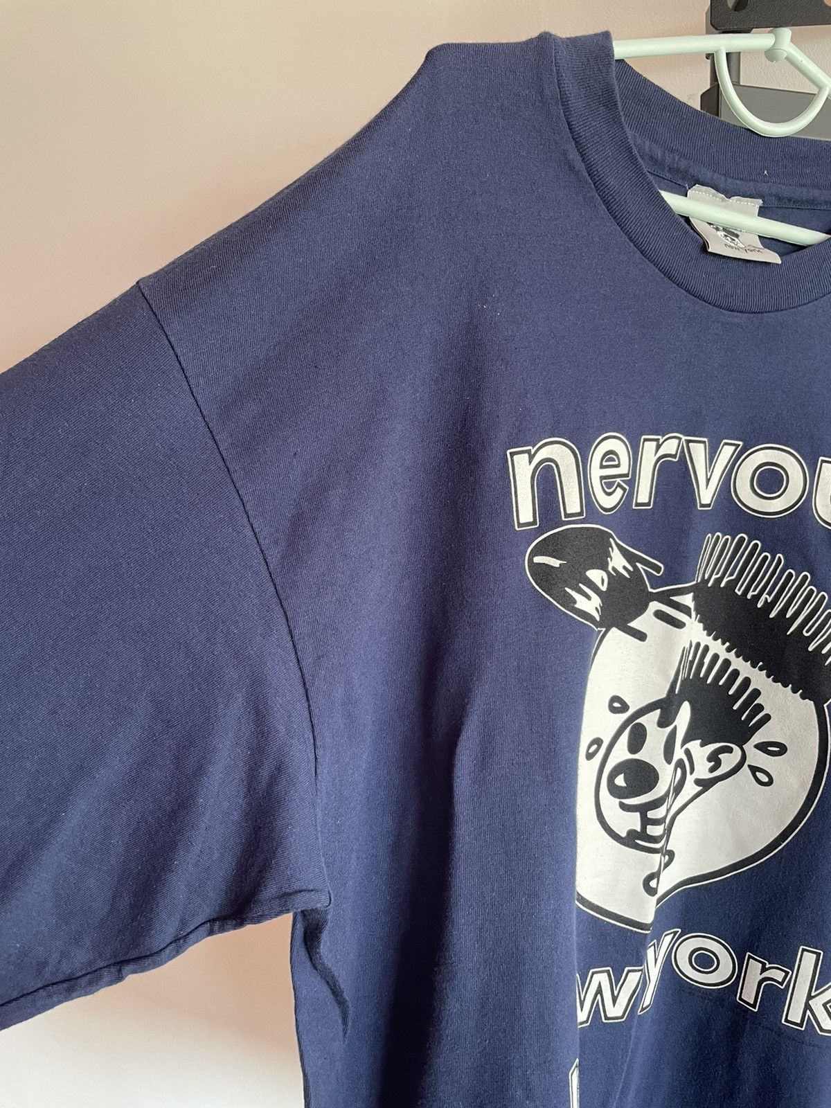 Band Tees × Vintage Vintage 1995 Nervous Records Longsleeve New York Rap T Shirt Size US XL / EU 56 / 4 - 4 Thumbnail