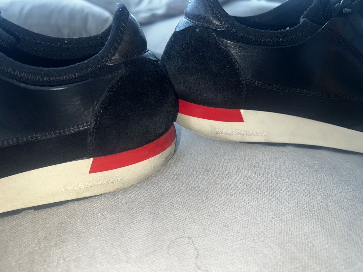 Balenciaga Balenciaga Race Runner Black Leather & Mesh Sneakers Size 8 Size US 8 / EU 41 - 21 Thumbnail