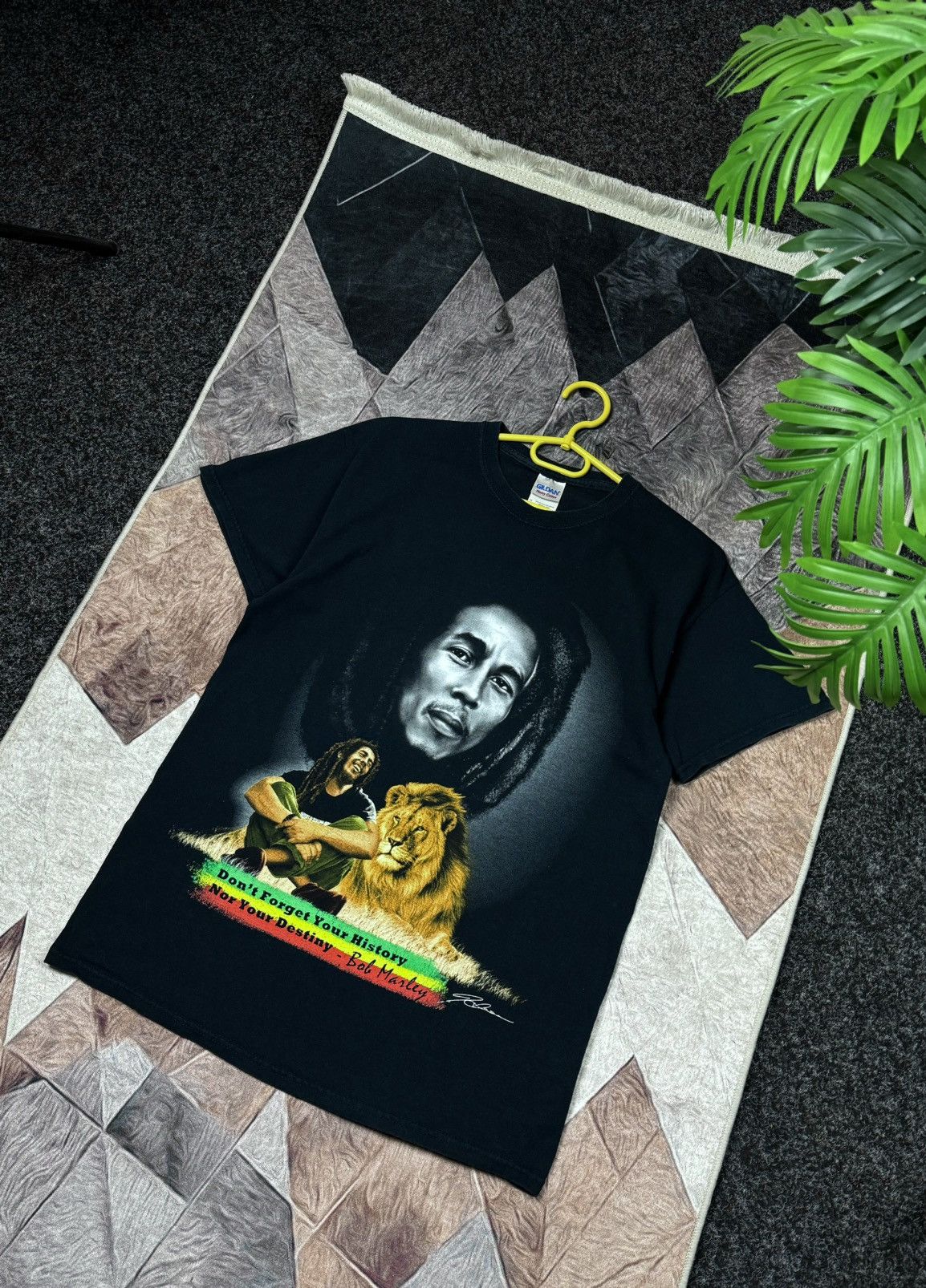 Vintage BOB MARLEY RASTA TEE T-SHIRT SIZE M Size US M / EU 48-50 / 2 - 10 Thumbnail