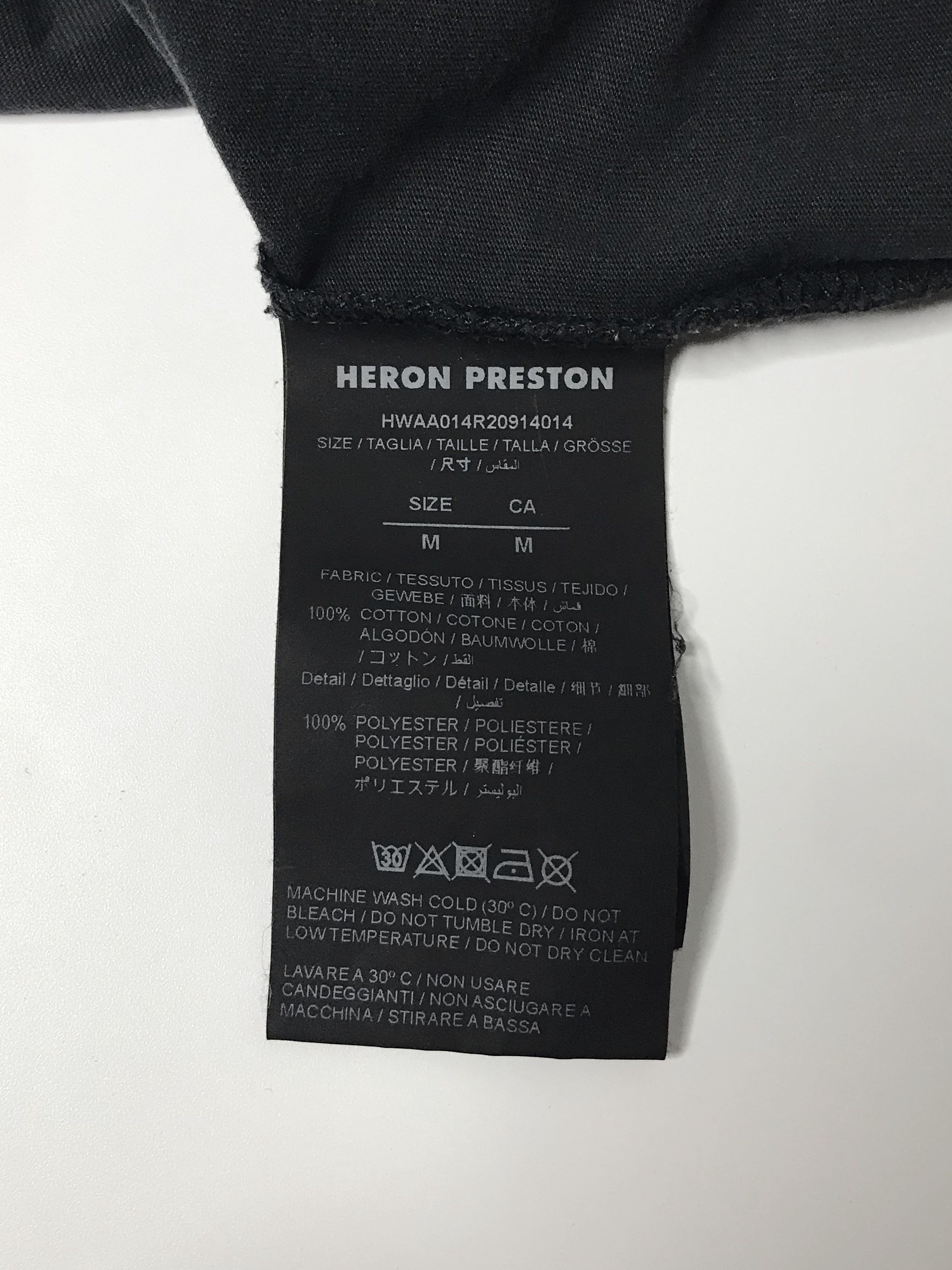 Heron Preston Heron Preston Spray Tee Unisex Sz M Black Size US M / EU 48-50 / 2 - 10 Thumbnail