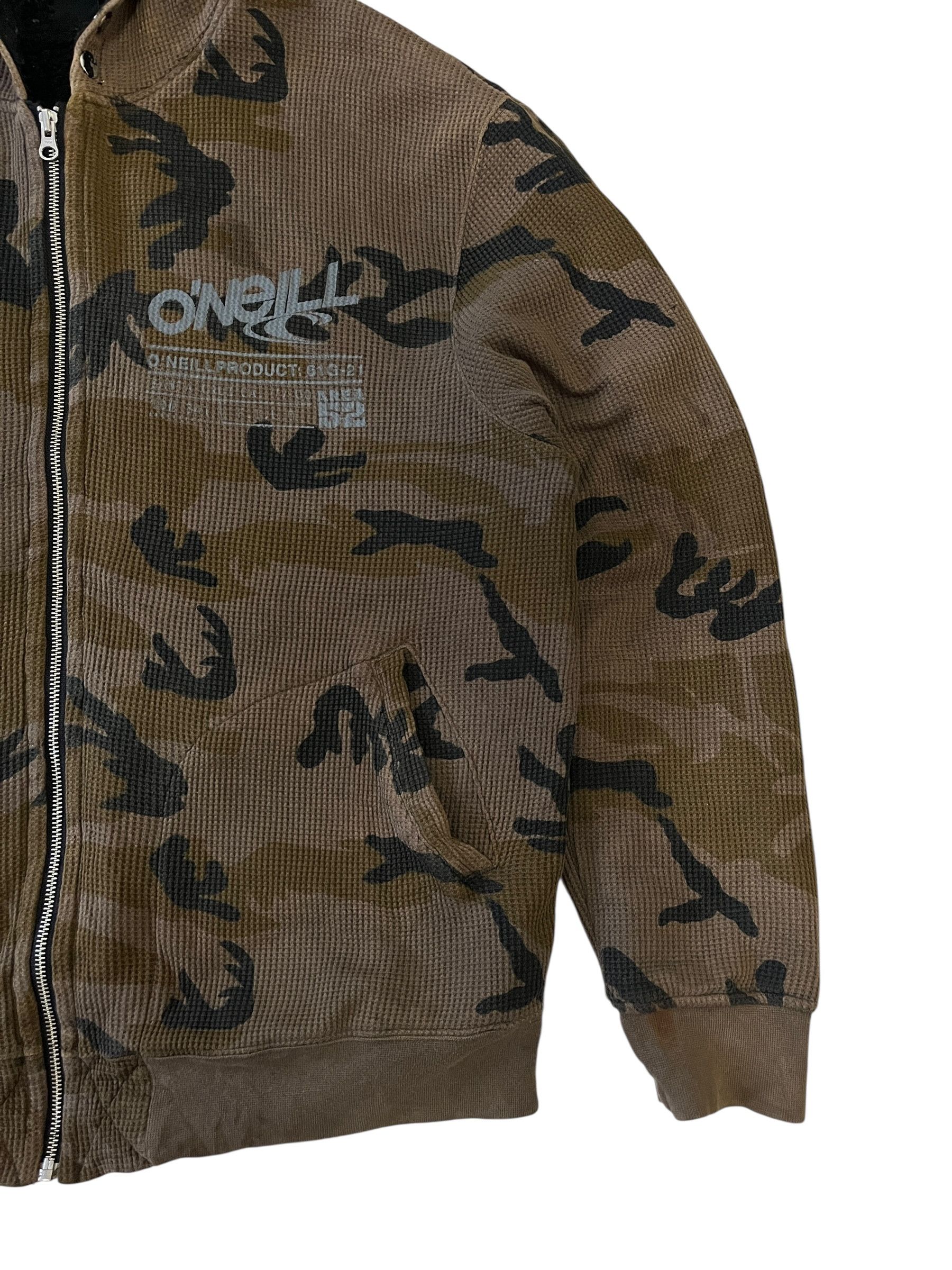 O'Neill O’Neill Camo Military Army Sweater Hoodie Fleece Lined Size US XL / EU 56 / 4 - 5 Thumbnail