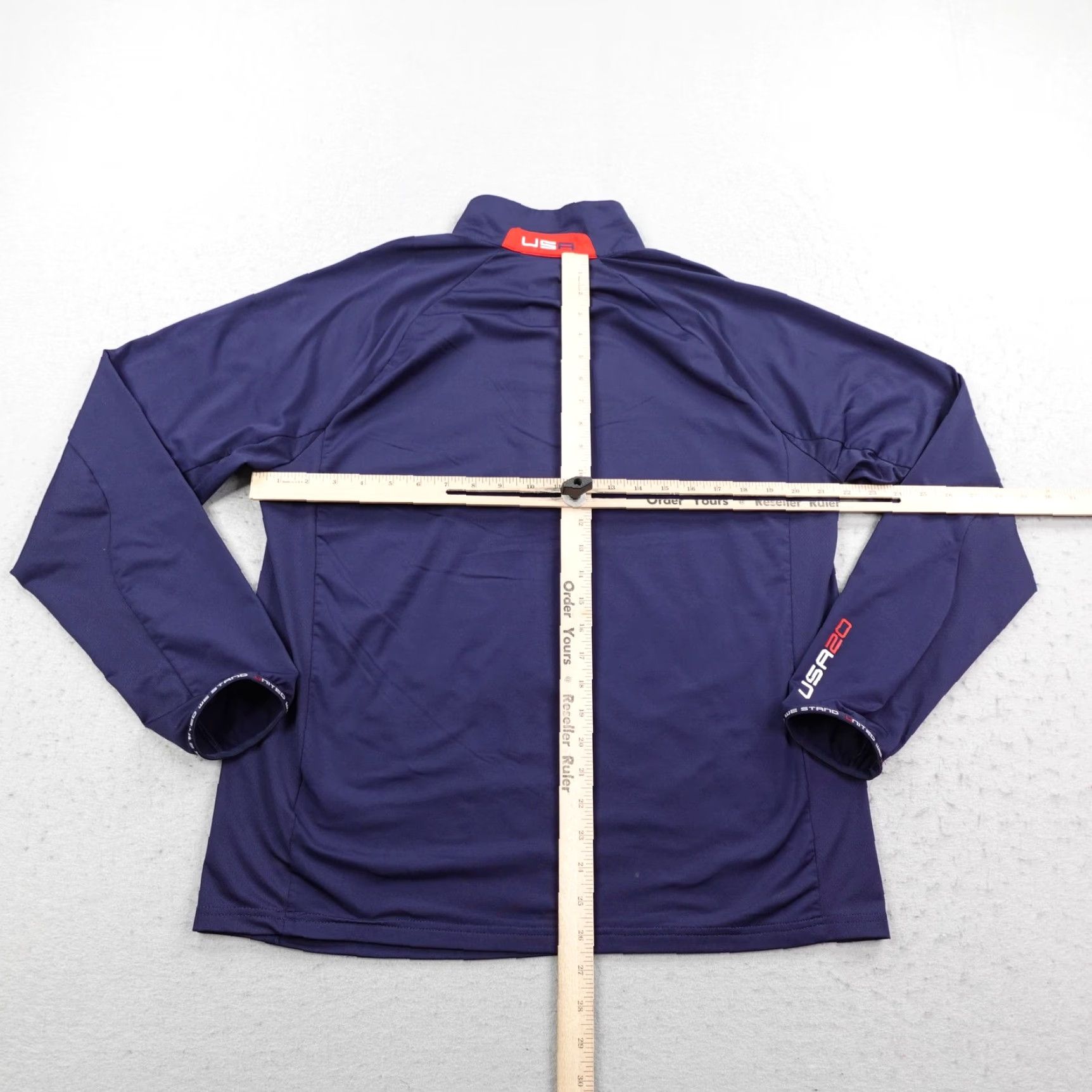 RLX Ralph Lauren VINTAGE RLX Ralph Lauren Jacket Mens Large Blue Ryder Cup 1/4 Zip 2020 Golf Pullover Size US L / EU 52-54 / 3 - 6 Thumbnail