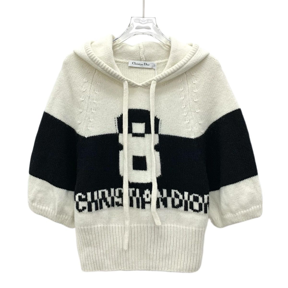 Dior Dior Colorblocked Logo Appliqué Wool Hooded Sweatshirt Size M / US 6-8 / IT 42-44 - 1 Thumbnail