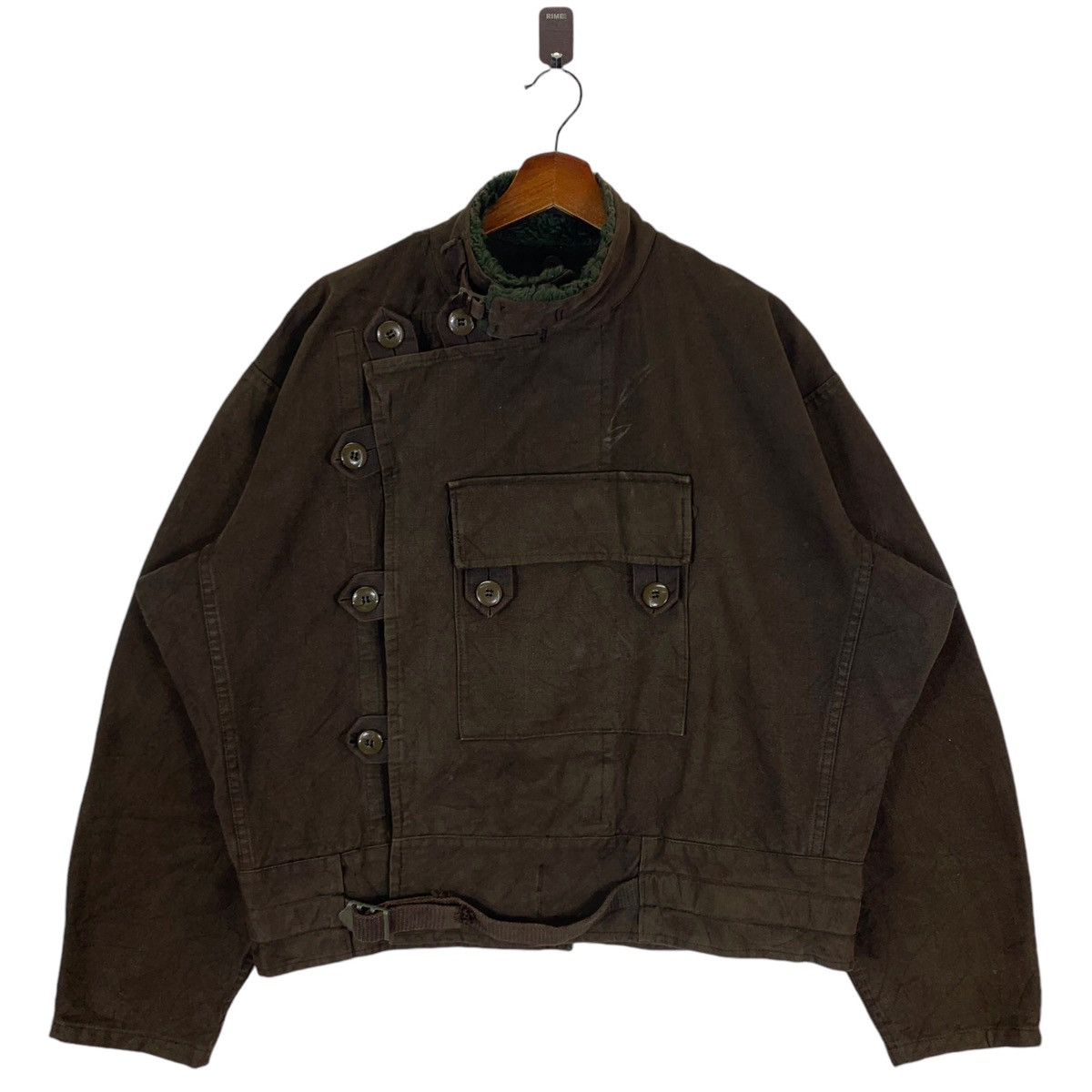 Vintage ⚡️⚡️VINTAGE SWEDISH ARMY MOTORCYCLE BIKERS JACKET C50 Size US L / EU 52-54 / 3 - 2 Thumbnail