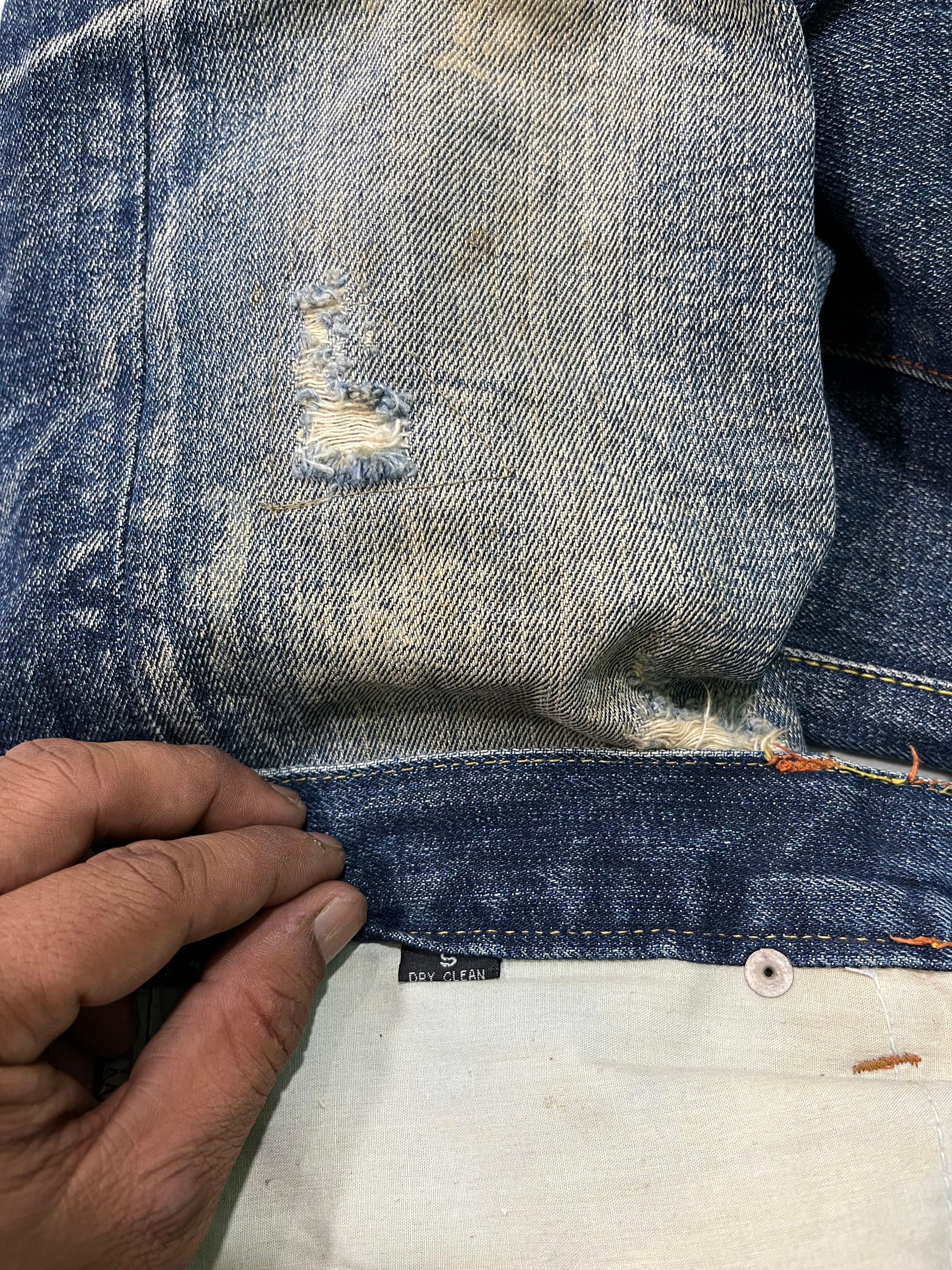 The Real McCoy's Mr.Mccoy Distressed Flare Denim Size US 30 / EU 46 - 6 Thumbnail