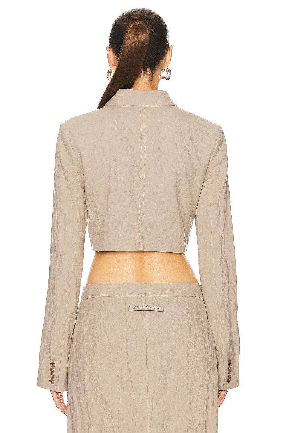 Acne Studios o1y0725 Blazer in Khaki Size XS / US 0-2 / IT 36-38 - 3 Thumbnail
