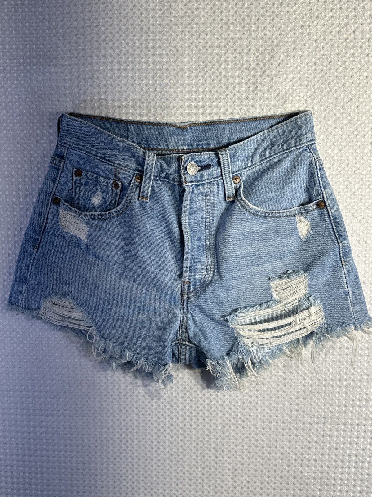 Levi's Levi’s 501 Original High-Rise Denim Shorts Size 25" / US 0 / IT 36 - 1 Thumbnail