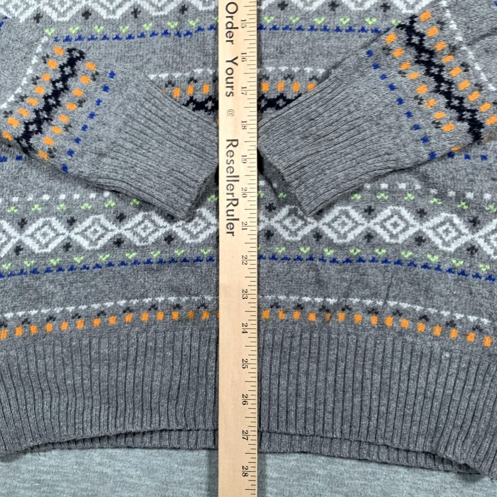 American Eagle Outfitters VINTAGE American Eagle Outfitters Sweater Shirt Womens Small Gray Fair Isle Crewneck Knit Pullover Winter Size S / US 4 / IT 40 - 7 Thumbnail
