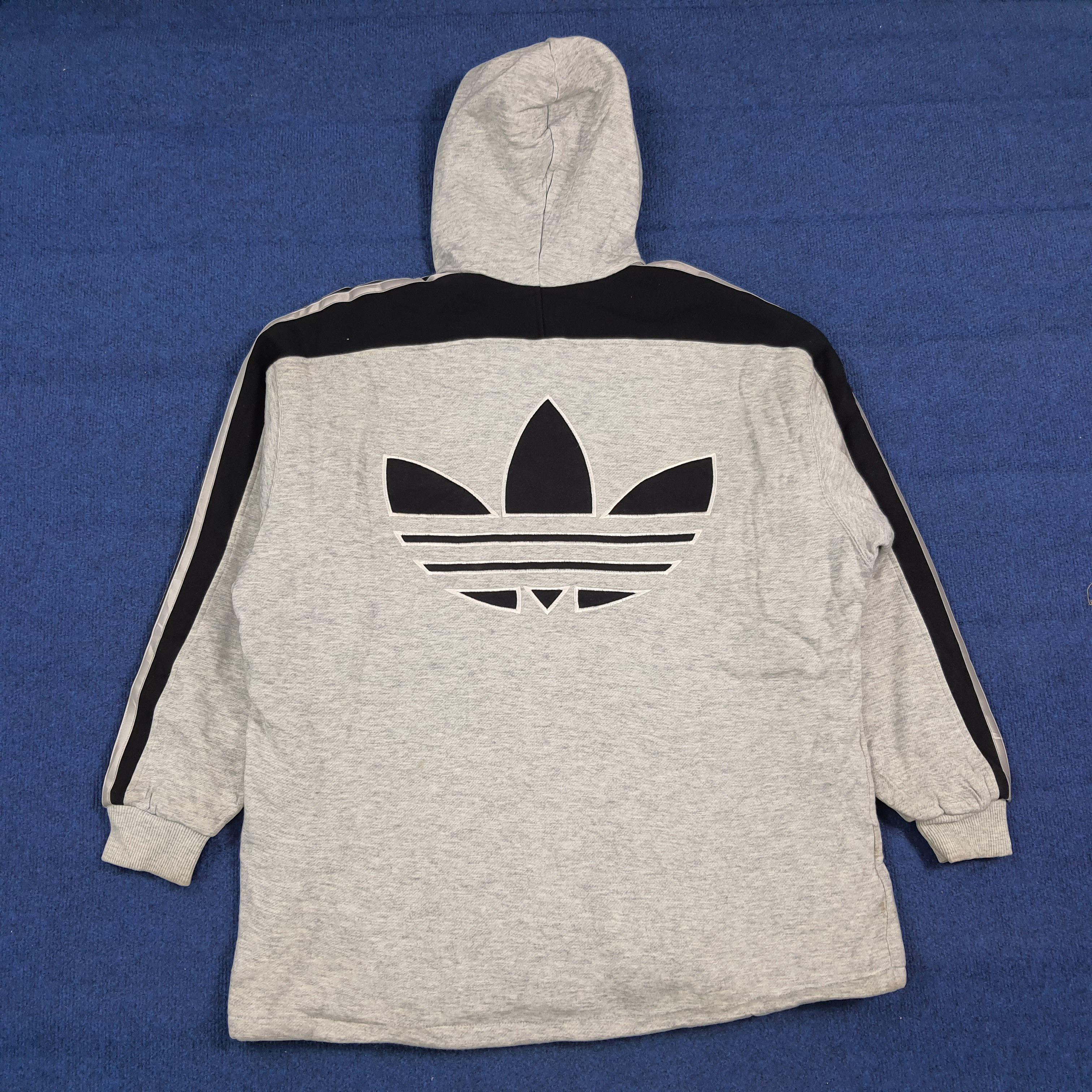 Adidas Vintage Rare 90s Adidas Big Logo Hoodie Adidas Zipper C282N9 Size US XL / EU 56 / 4 - 5 Thumbnail